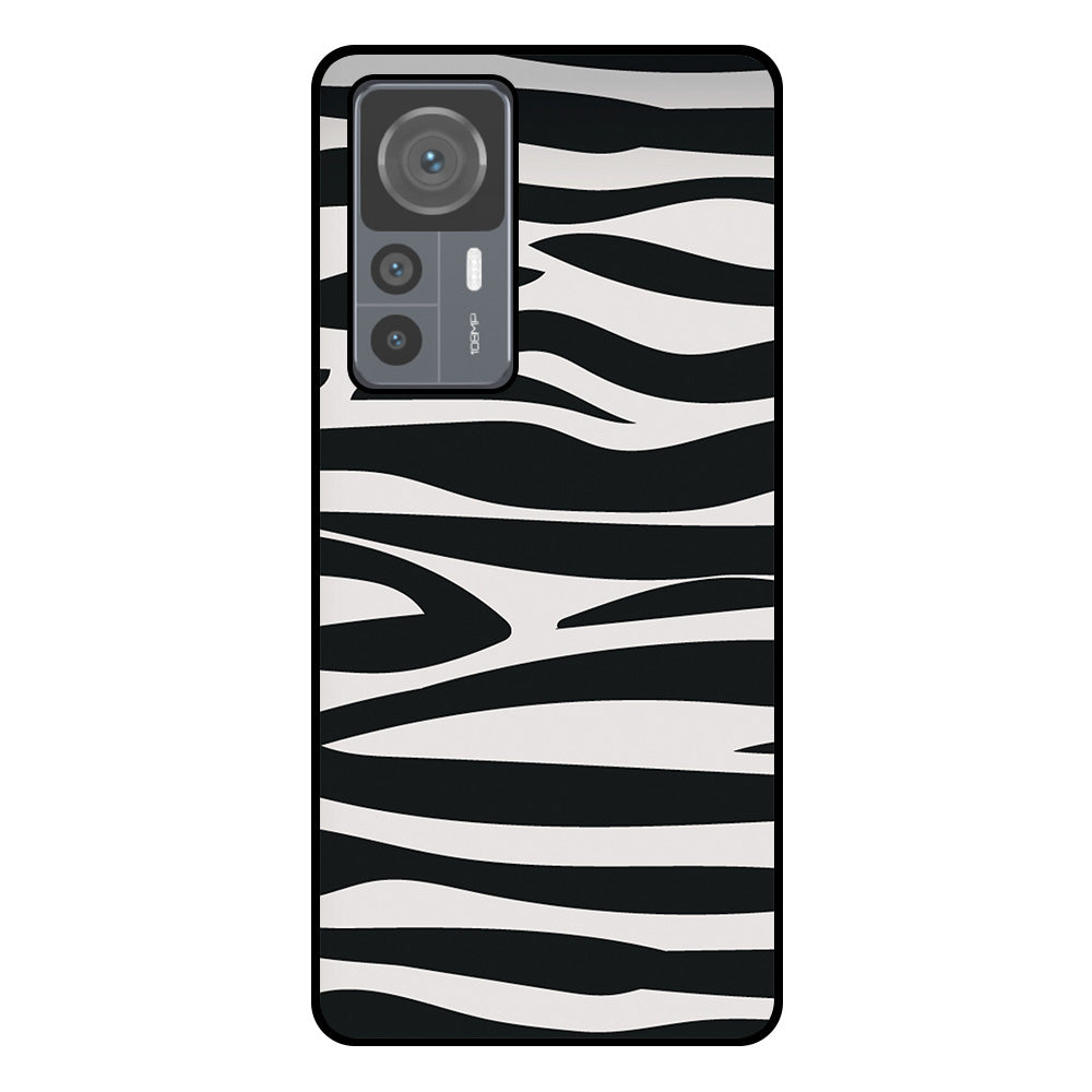 Telefoonhoesje
  Geschikt voor Xiaomi 12T / 12T Pro met zebra opdruk - TPU backcover case
  zebra design - Zwart Wit