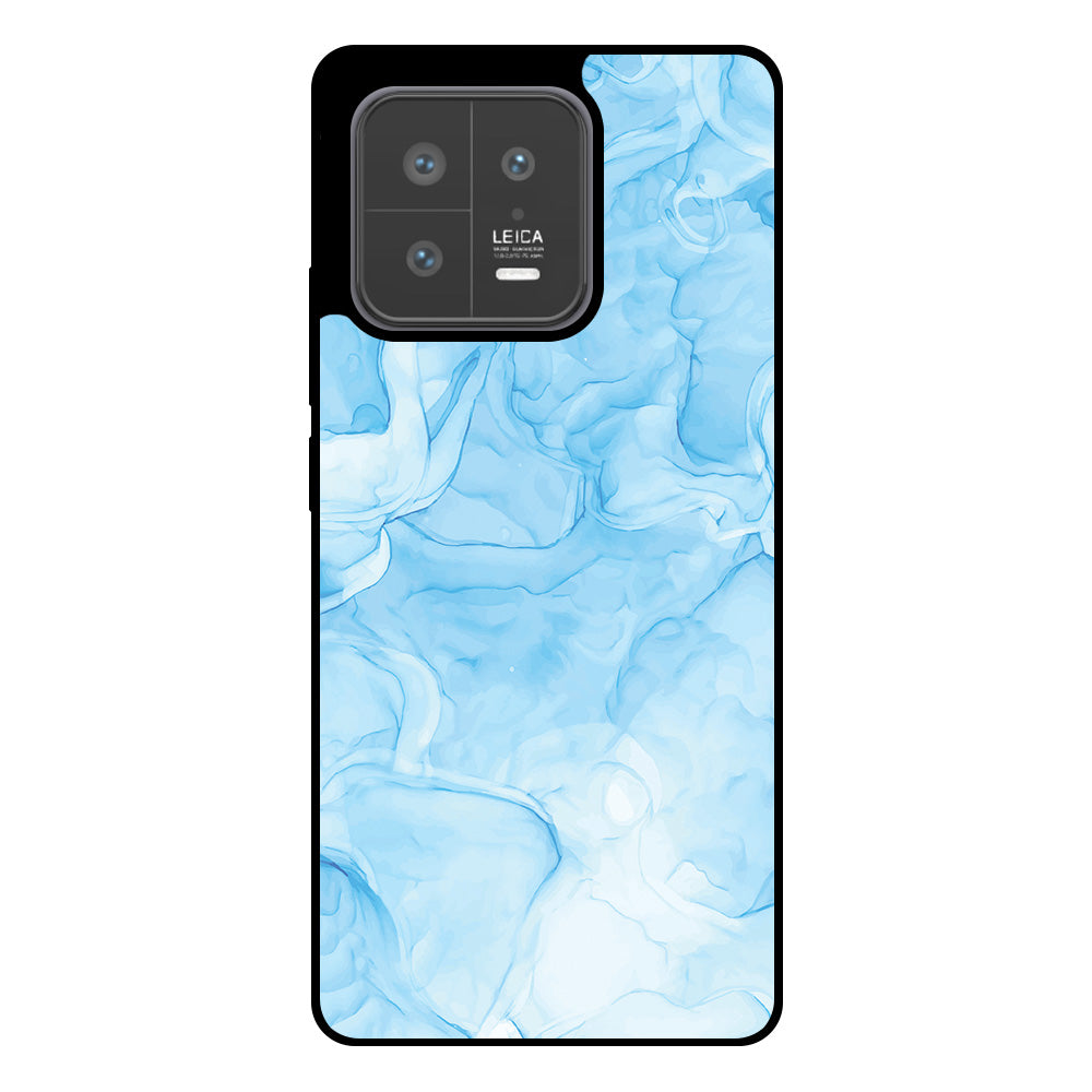 Telefoonhoesje
  Geschikt voor Xiaomi 13 met marmer opdruk - TPU backcover case marble design
  - Lichtblauw