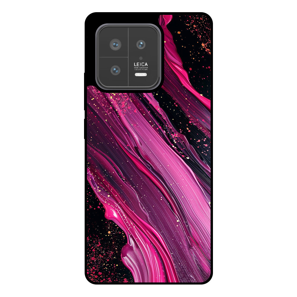 Telefoonhoesje
  Geschikt voor Xiaomi 13 met marmer opdruk - TPU backcover case marble design
  - Paars Roze