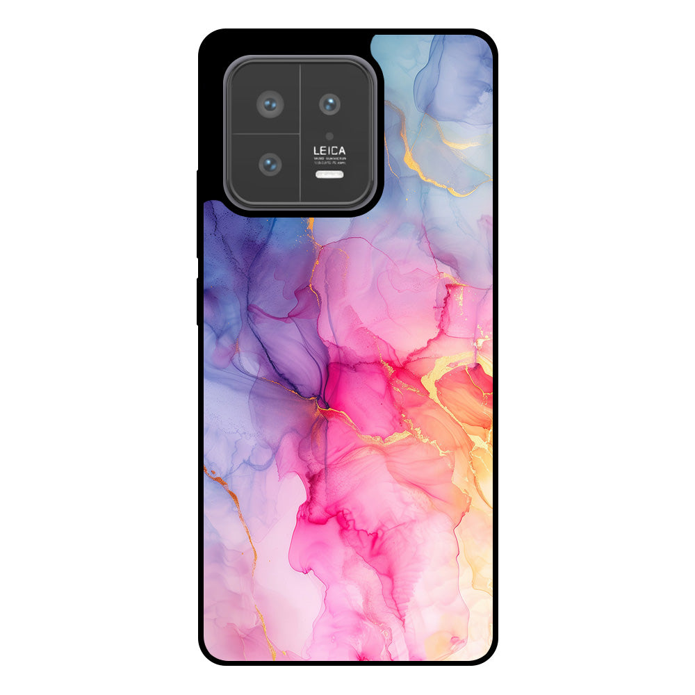 Telefoonhoesje
  Geschikt voor Xiaomi 13 met marmer opdruk - TPU backcover case marble design
  - Regenboog