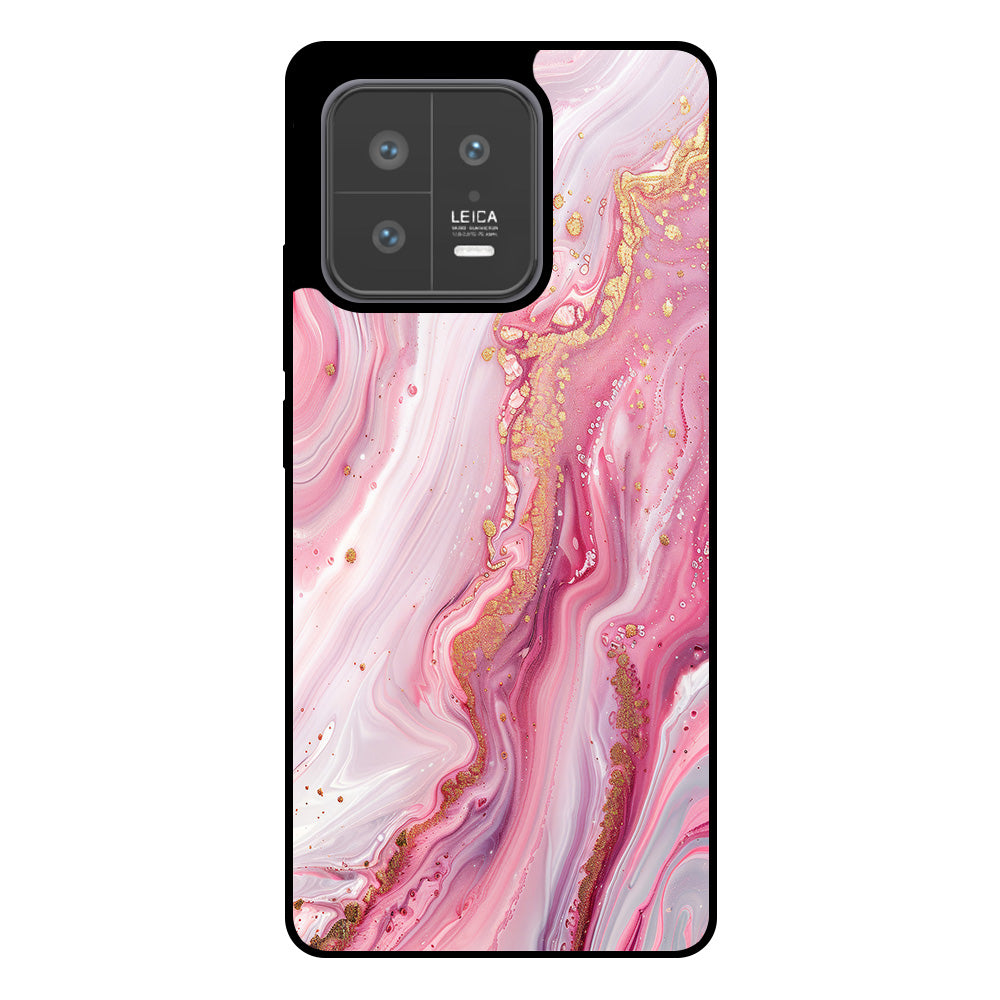 Telefoonhoesje
  Geschikt voor Xiaomi 13 met marmer opdruk - TPU backcover case marble design
  - Roze