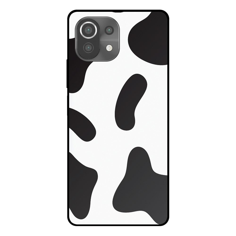 Telefoonhoesje Geschikt voor Xiaomi Mi 11 Lite met
  Koeienvlekken Opdruk - TPU Backcover Case With Cow Patches Design