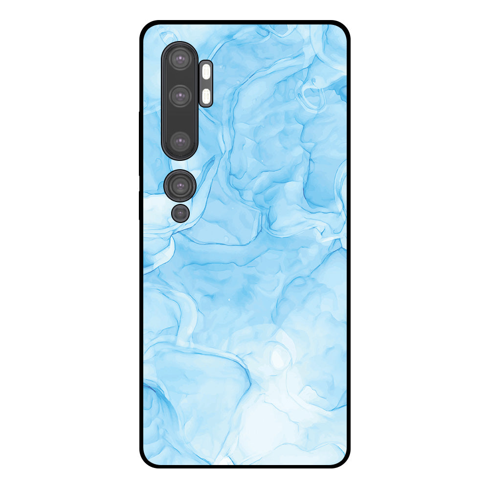 Telefoonhoesje Geschikt voor Xiaomi Mi Note 10 / 10
  Pro met marmer opdruk - TPU backcover case marble design - Lichtblauw