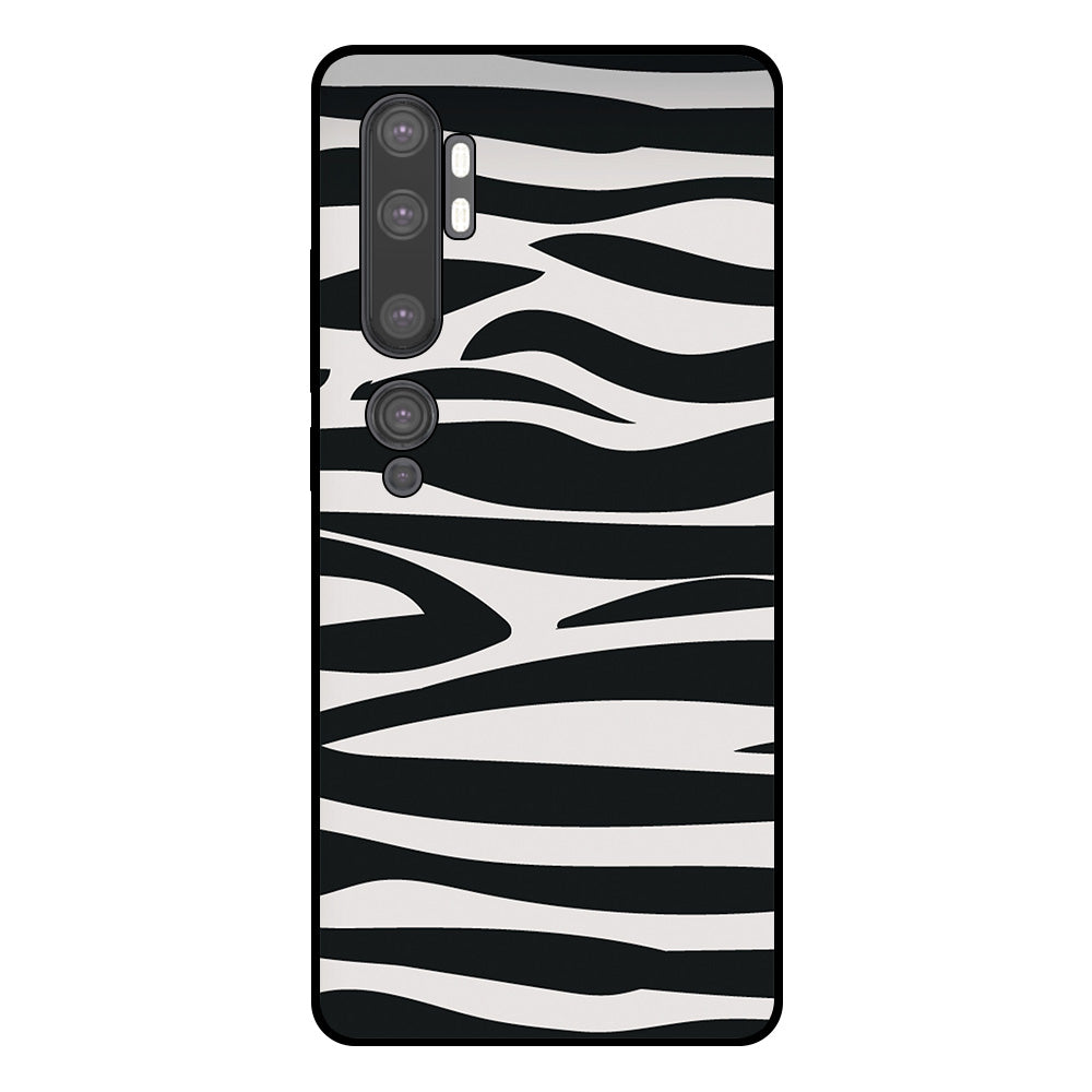 Telefoonhoesje Geschikt voor Xiaomi Mi Note 10 / 10
  Pro met zebra opdruk - TPU backcover case zebra design - Zwart Wit