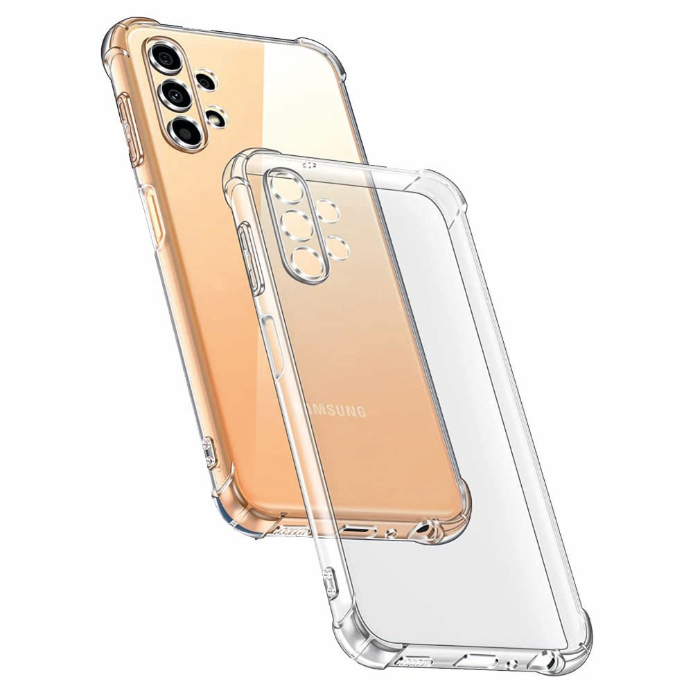 Telefoonhoesje Geschikt voor Samsung Galaxy A13 5G transparant
  shockproof TPU siliconen hoesje met stootrand