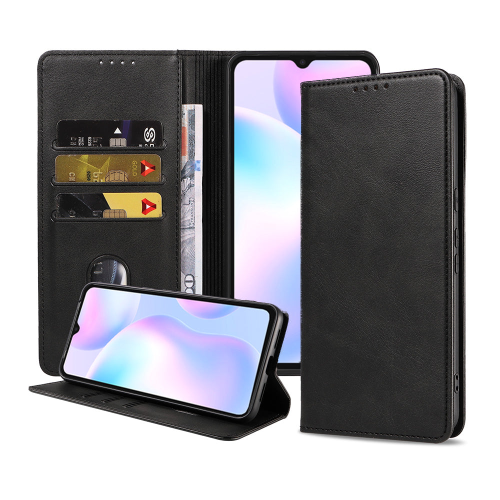 Telefoonhoesje geschikt voor Xiaomi Redmi
  9A / 9AT kunstleren Hoesje met Magnetische sluiting en Pasjeshouders Book
  Case met Klepje - Zwart
