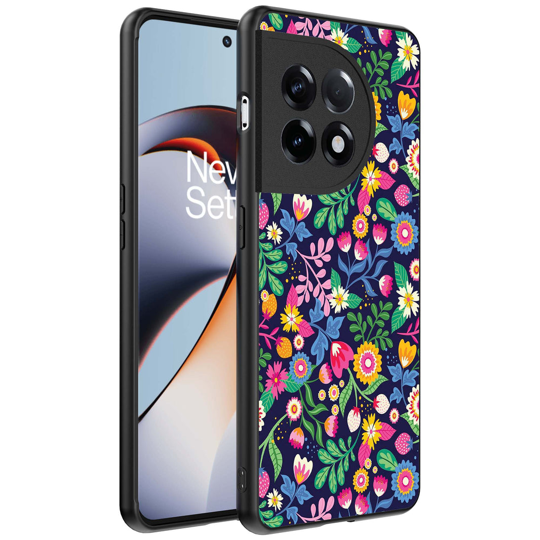 Telefoonhoesje
  Geschikt voor OnePlus 11R met bloemen opdruk - TPU backcover case flower
  design
