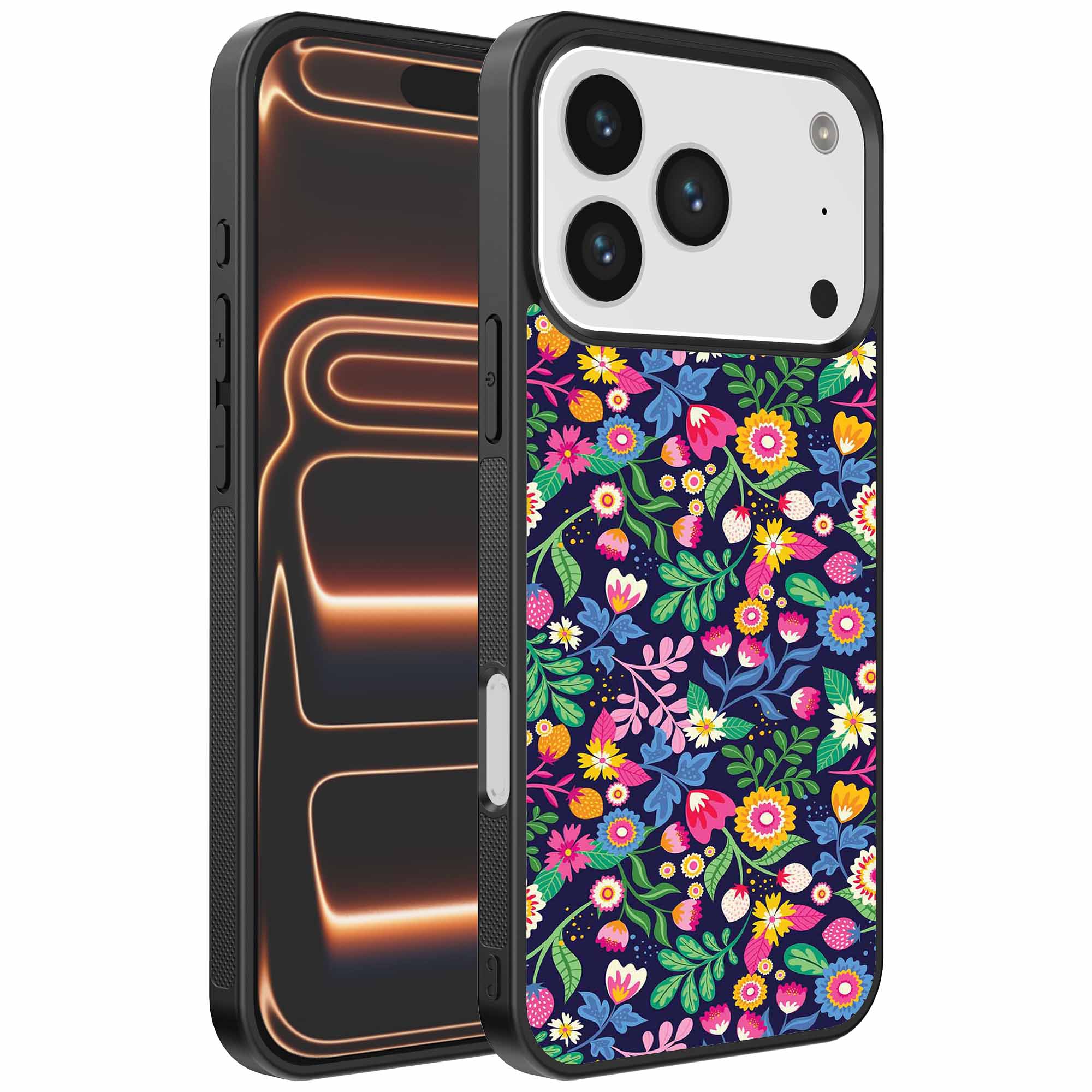 Geschikt voor
  iPhone 17 Pro Max Telefoonhoesje met bloemen opdruk - TPU backcover case
  flower design - Smartphonica