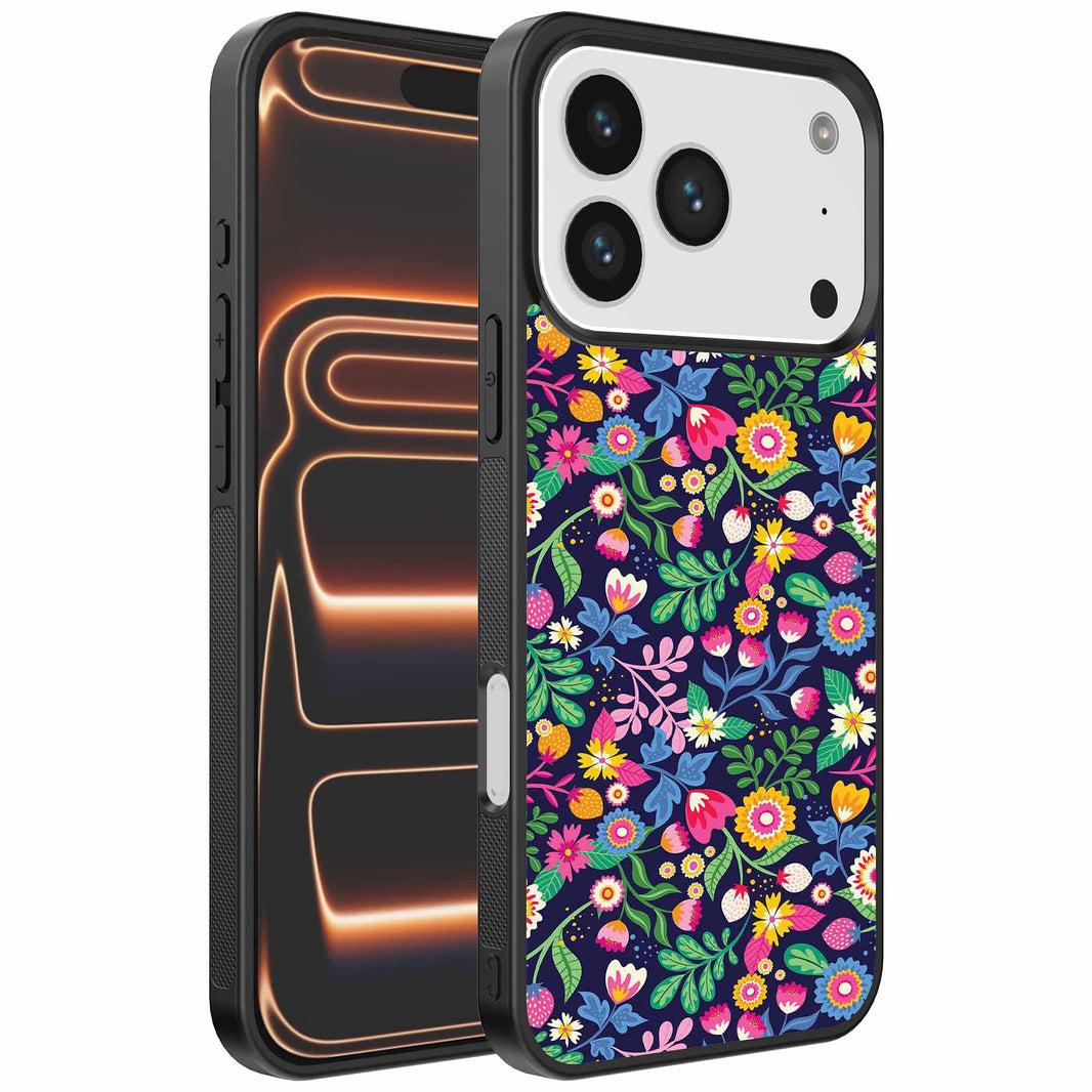 Geschikt voor
  iPhone 17 Pro Max Telefoonhoesje met bloemen opdruk - TPU backcover case
  flower design - Smartphonica