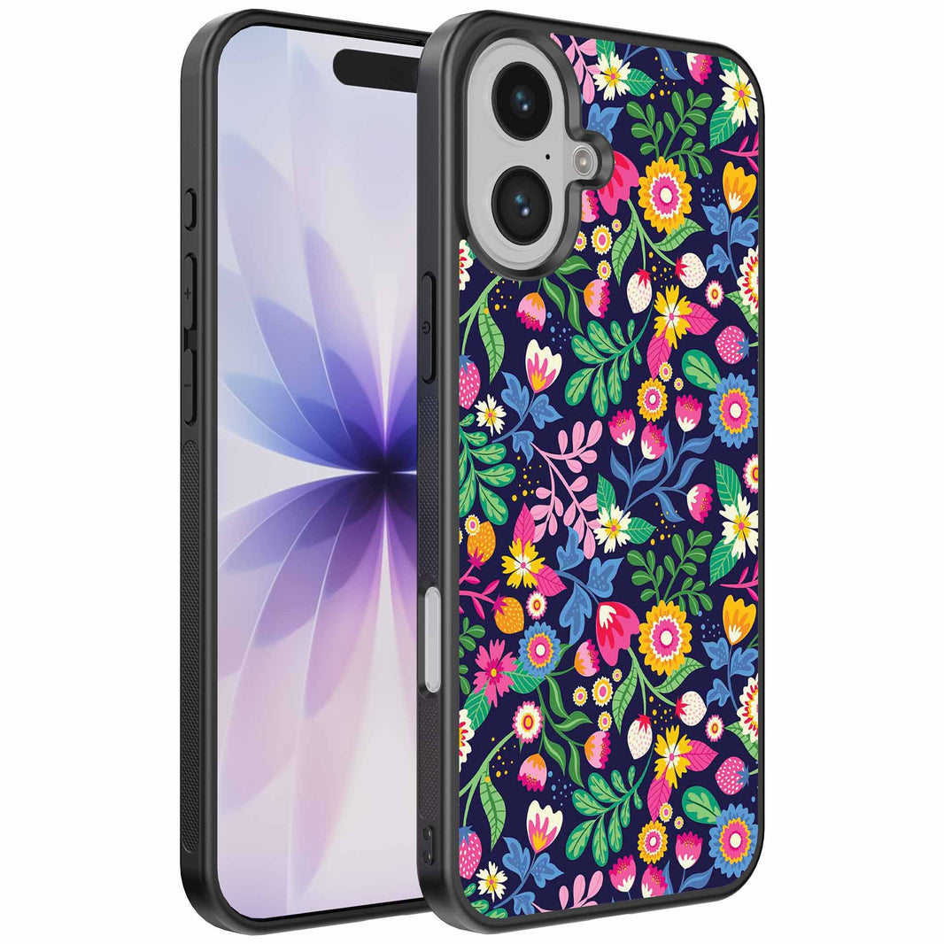 Geschikt voor
  iPhone 17 Telefoonhoesje met bloemen opdruk - TPU backcover case flower
  design - Smartphonica