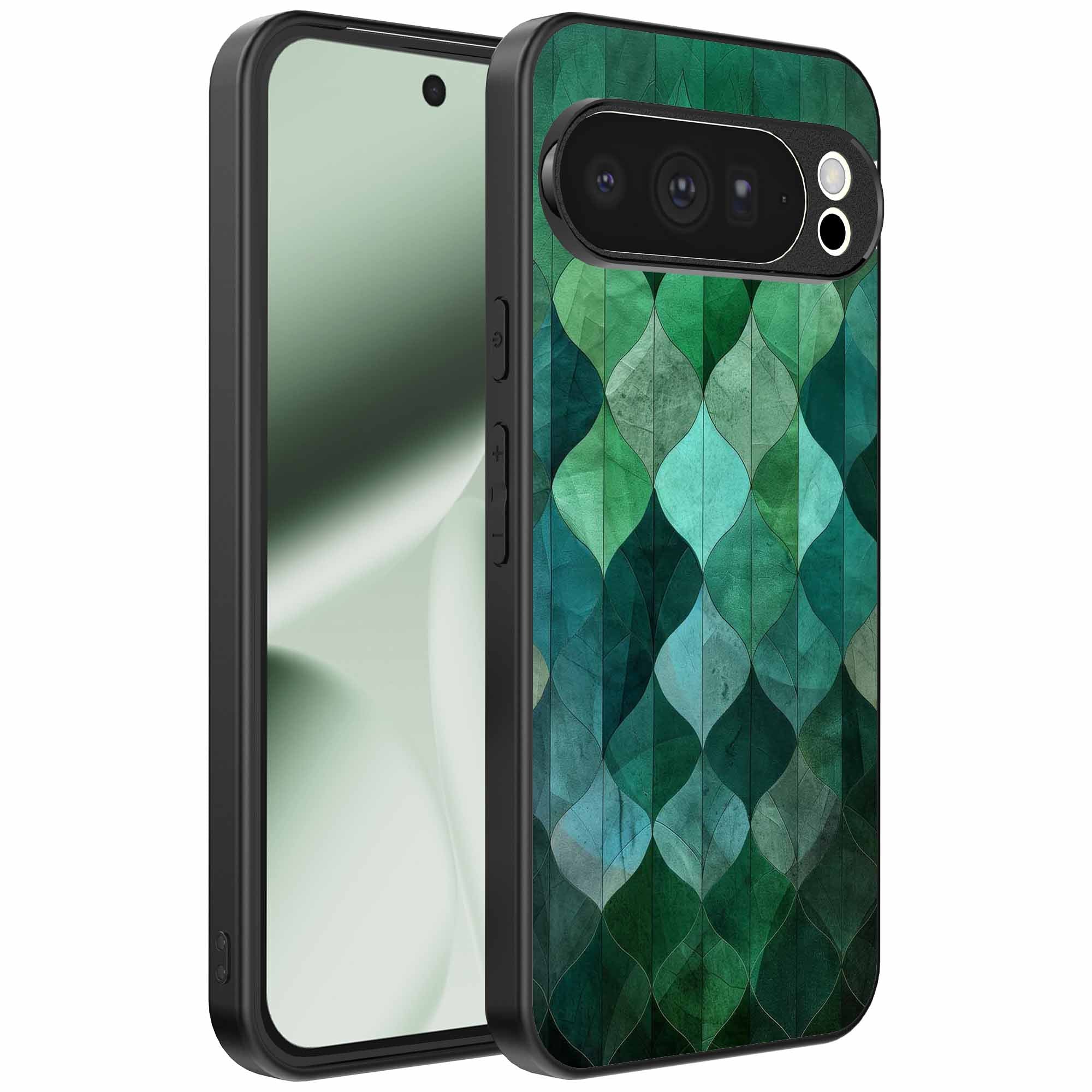 Geschikt voor Google Pixel 10 Pro XL
  Telefoonhoesje met Groene Bladeren Opdruk - TPU Backcover Case Green Leafs
  Design - Groen - Smartphonica