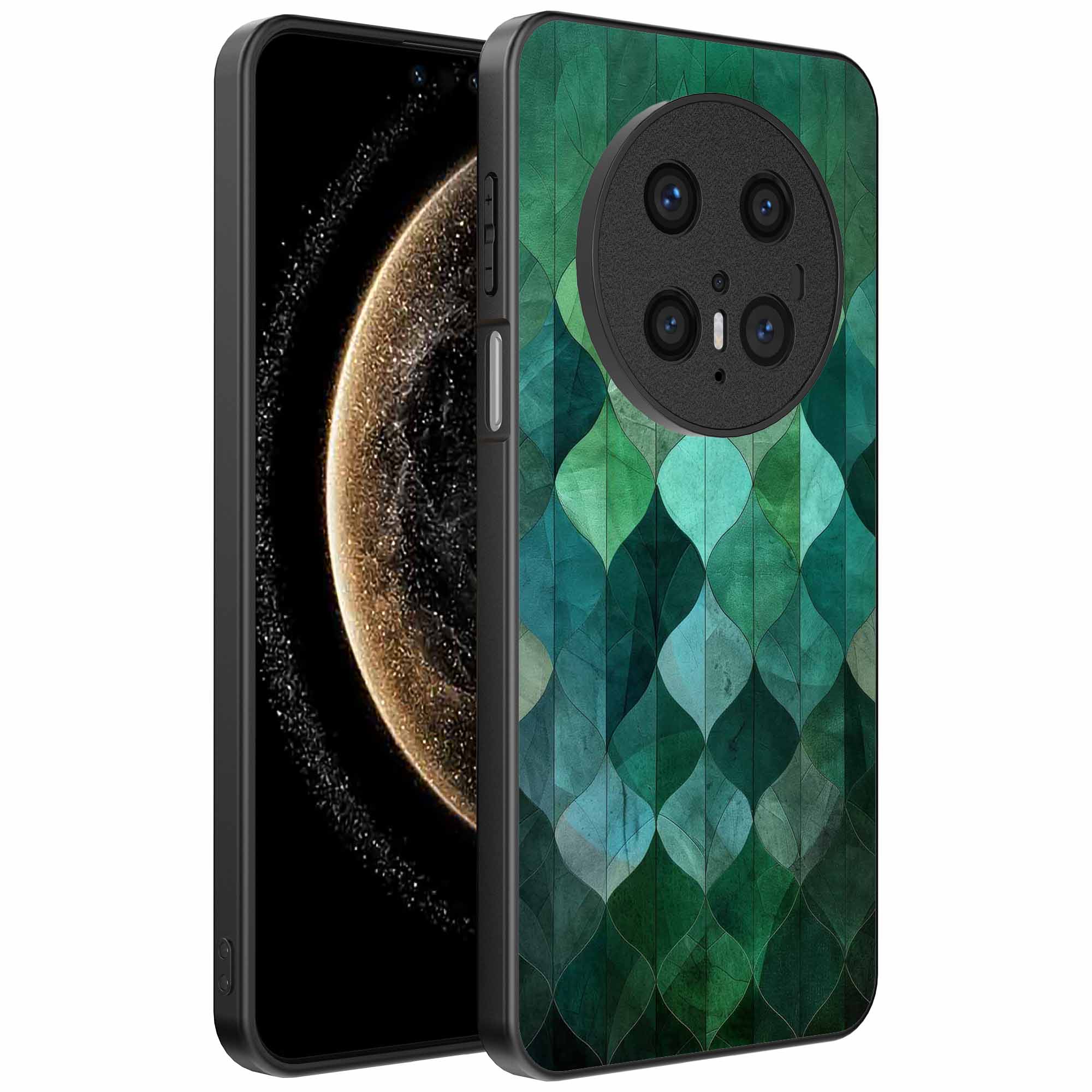 Geschikt voor
  Huawei Mate 70 Pro / 70 Pro Plus Telefoonhoesje met Groene Bladeren Opdruk -
  TPU Backcover Case Green Leafs Design - Groen - Smartphonica