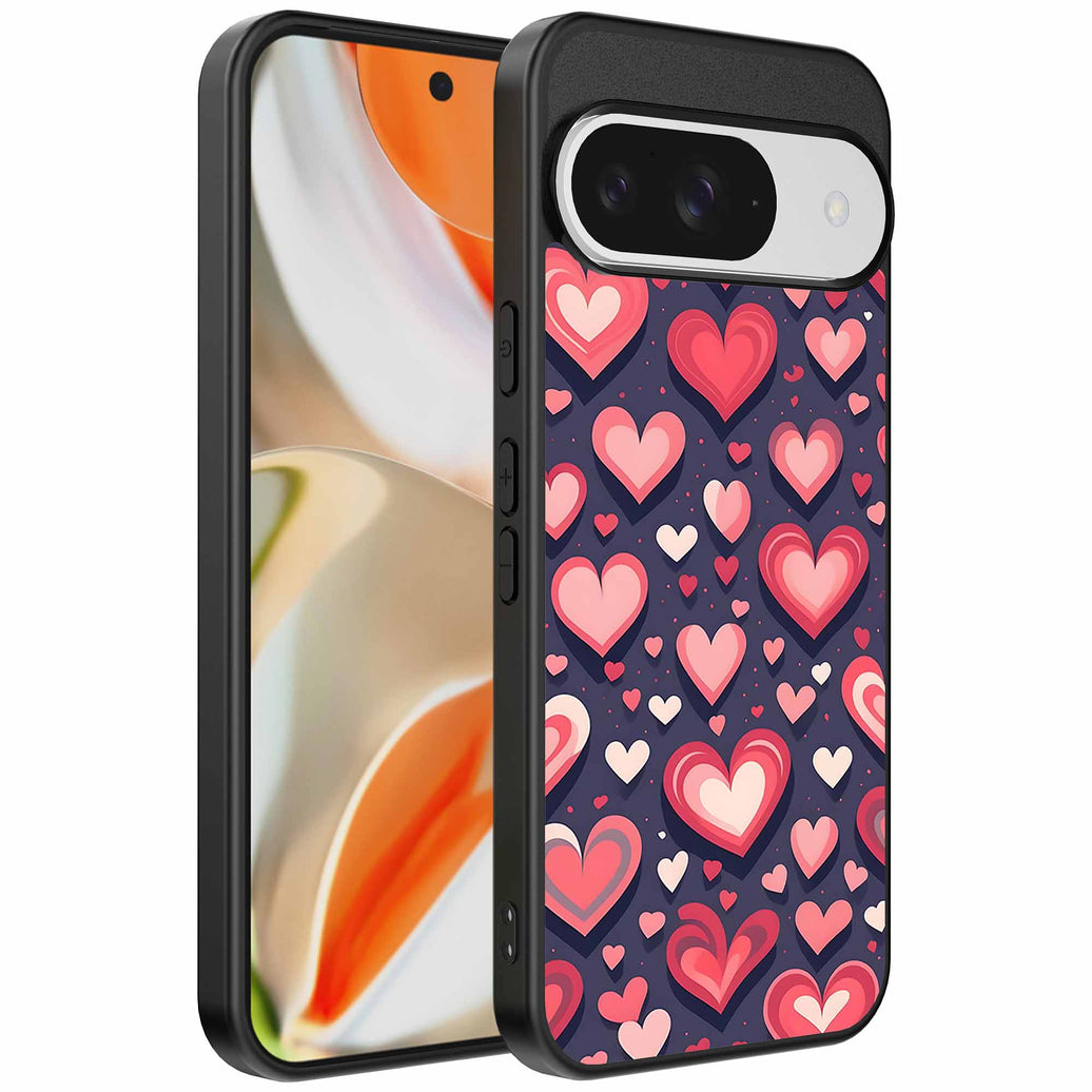 Geschikt voor
  Google Pixel 9 Pro XL Telefoonhoesje met Hartjes Opdruk - TPU Backcover Case
  With Heart Design - Smartphonica