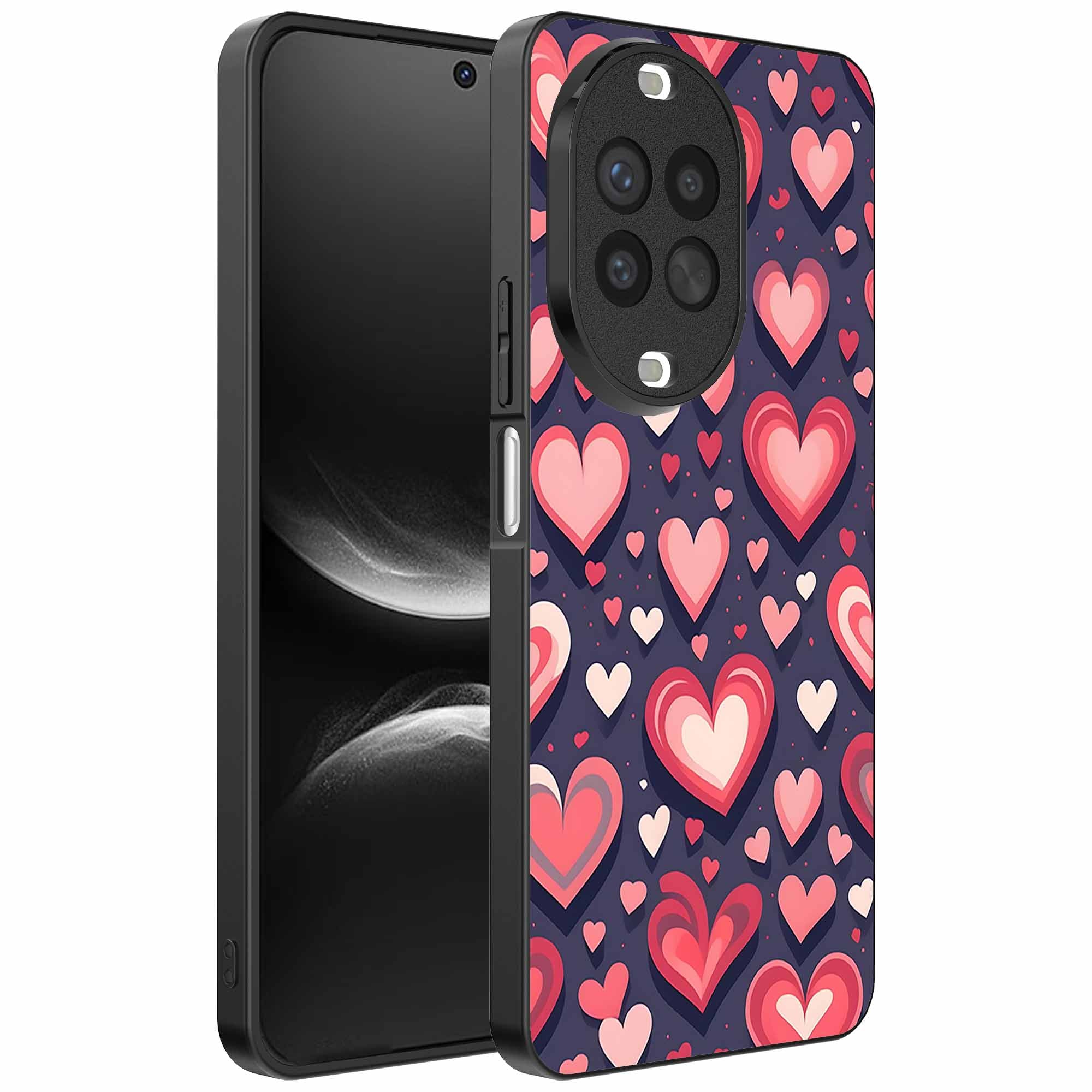 Geschikt voor
  Huawei Nova 14 Telefoonhoesje met Hartjes Opdruk - TPU Backcover Case With
  Heart Design - Smartphonica