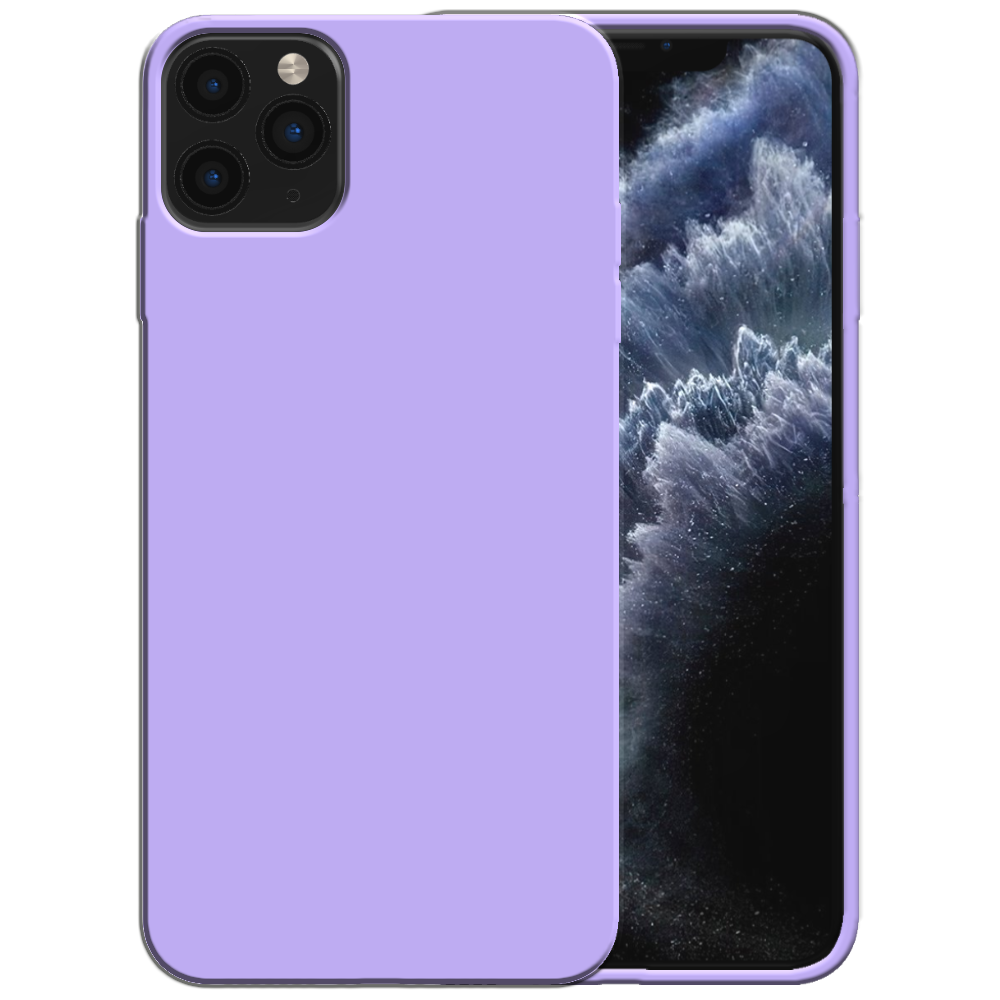 Siliconen hoesje voor iPhone 11 Pro Max
  case met zachte binnenkant - Paars