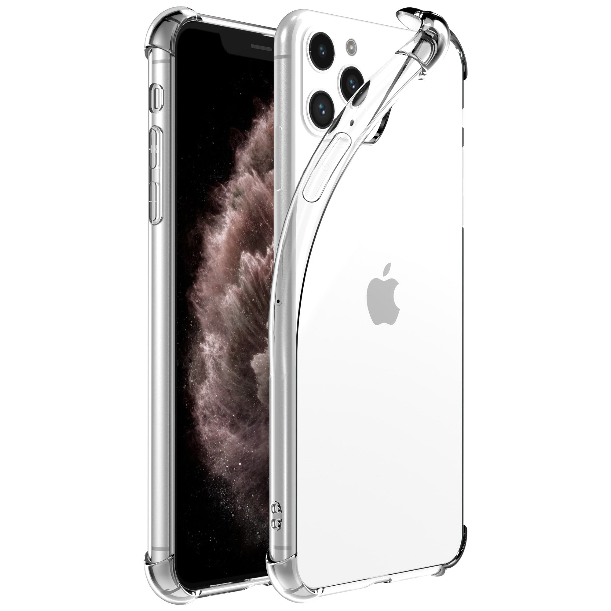 Telefoonhoesje Geschikt voor iPhone 11 Pro transparant hoesje flexibel met stootrand