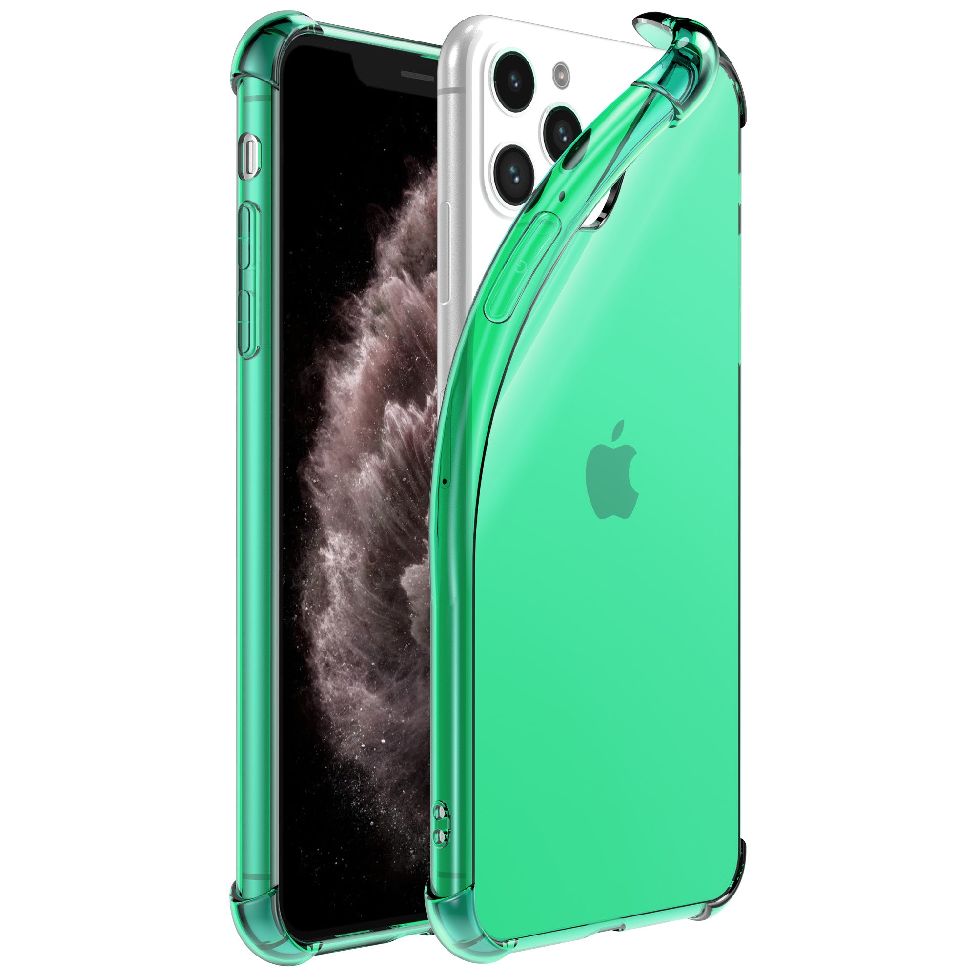 iPhone 11 Pro transparant siliconen hoesje - Groen