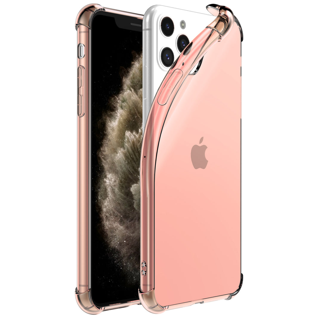 iPhone 11 Pro transparant siliconen hoesje - Lichtroze