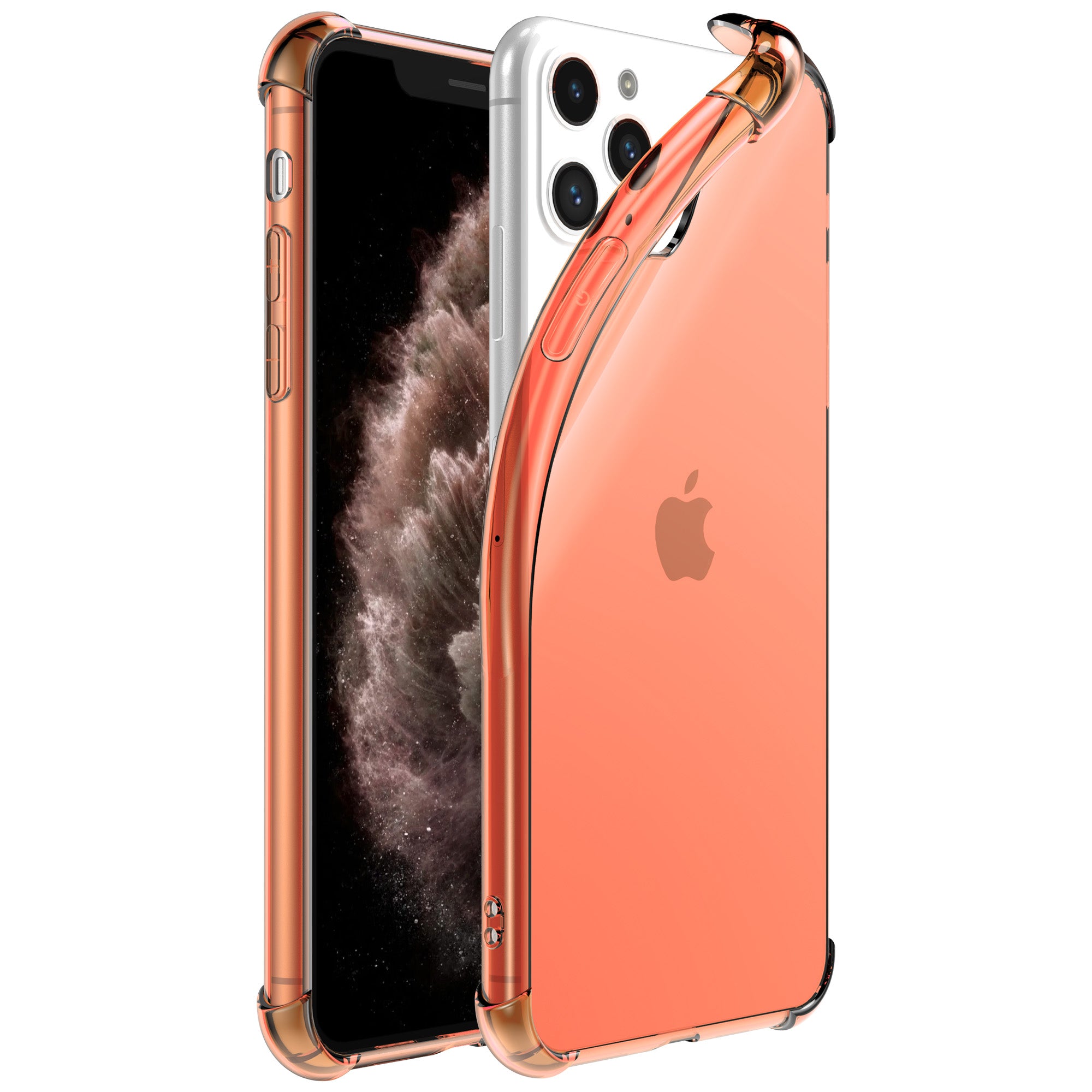 iPhone 11 Pro transparant siliconen hoesje - Rood
