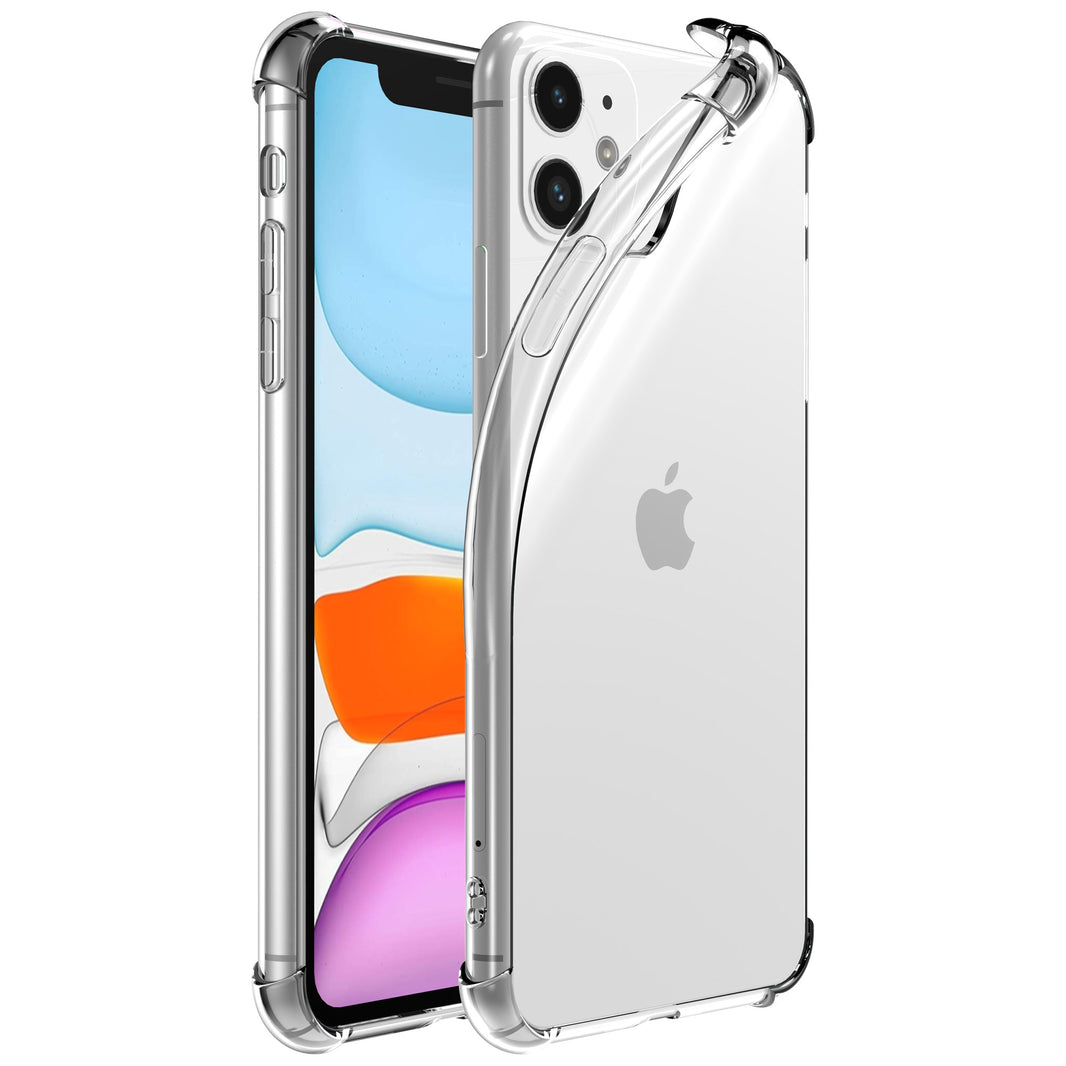 Telefoonhoesje Geschikt voor iPhone 11 transparant hoesje flexibel met stootrand