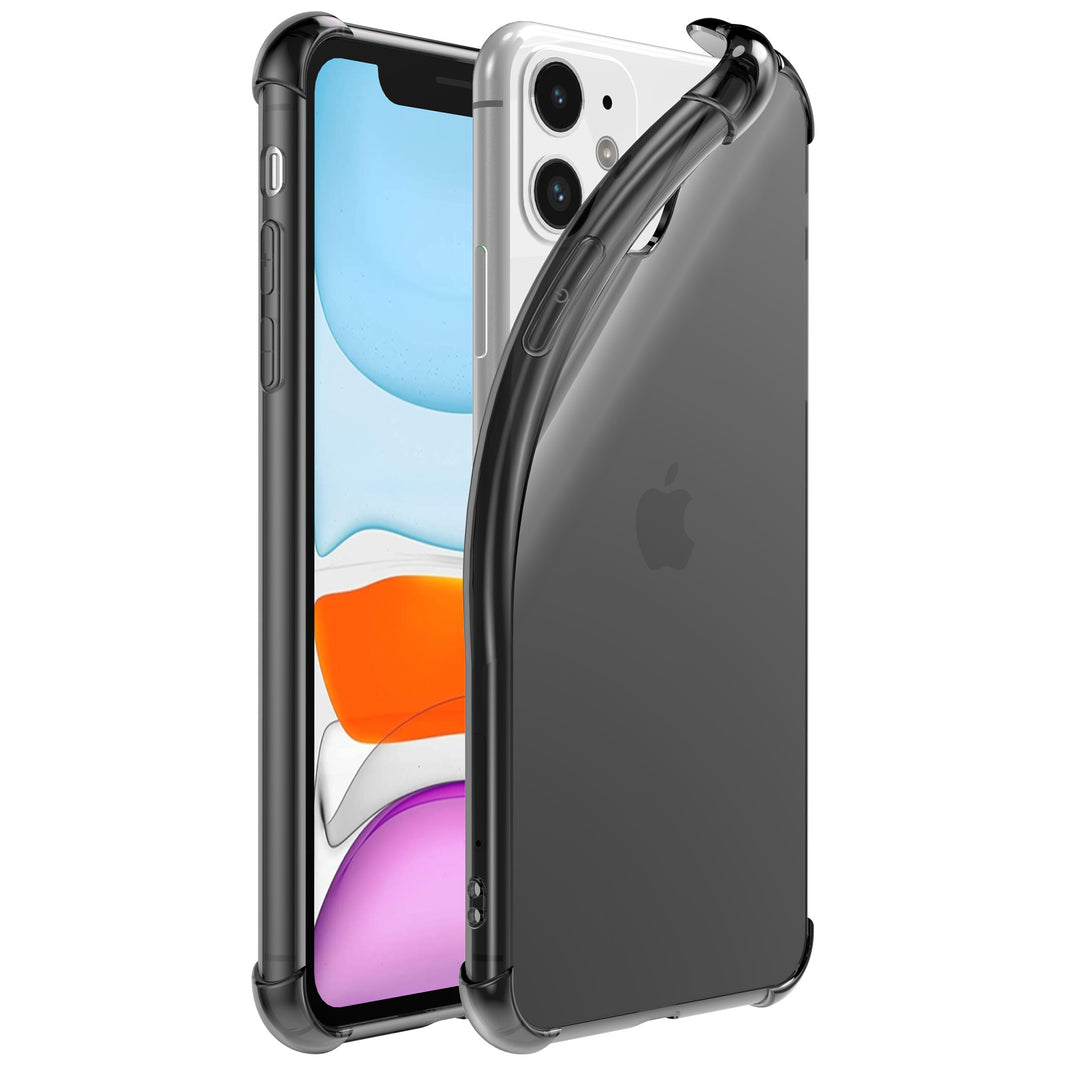 iPhone 11 transparant siliconen hoesje - Zwart