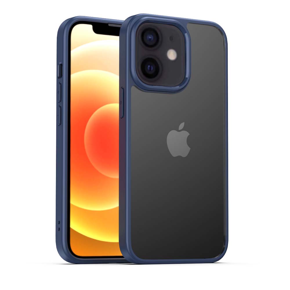 TPU Sterk  Hoesje Met Doorzichtige Achterkant voor iPhone 11 - Blauw