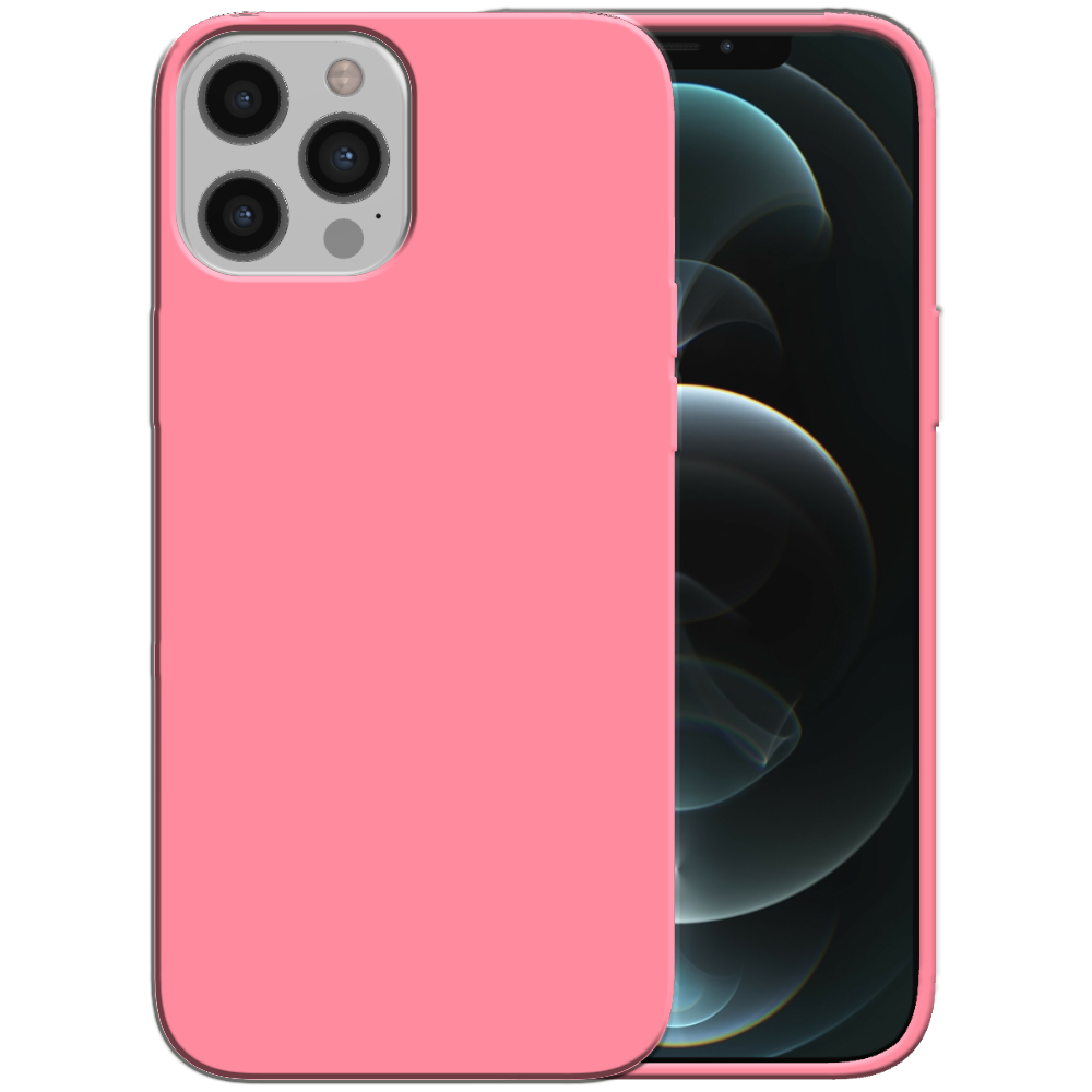 Siliconen hoesje voor iPhone 12 Pro Max
  case met zachte binnenkant - Roze