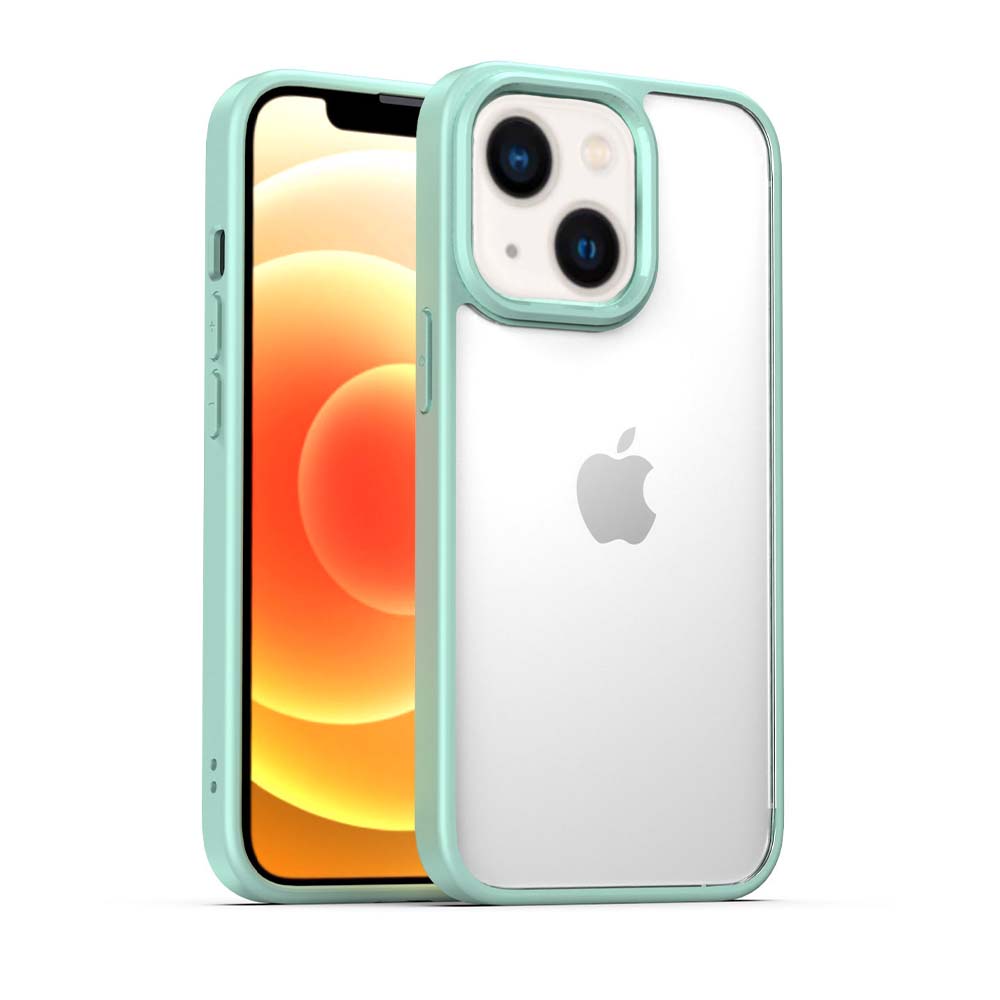 TPU Sterk
  Hoesje Met Doorzichtige Achterkant voor iPhone 13 - Groen