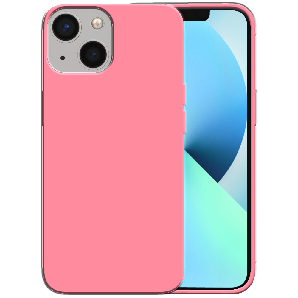 Siliconen hoesje voor iPhone 13 Mini case
  met zachte binnenkant - Roze