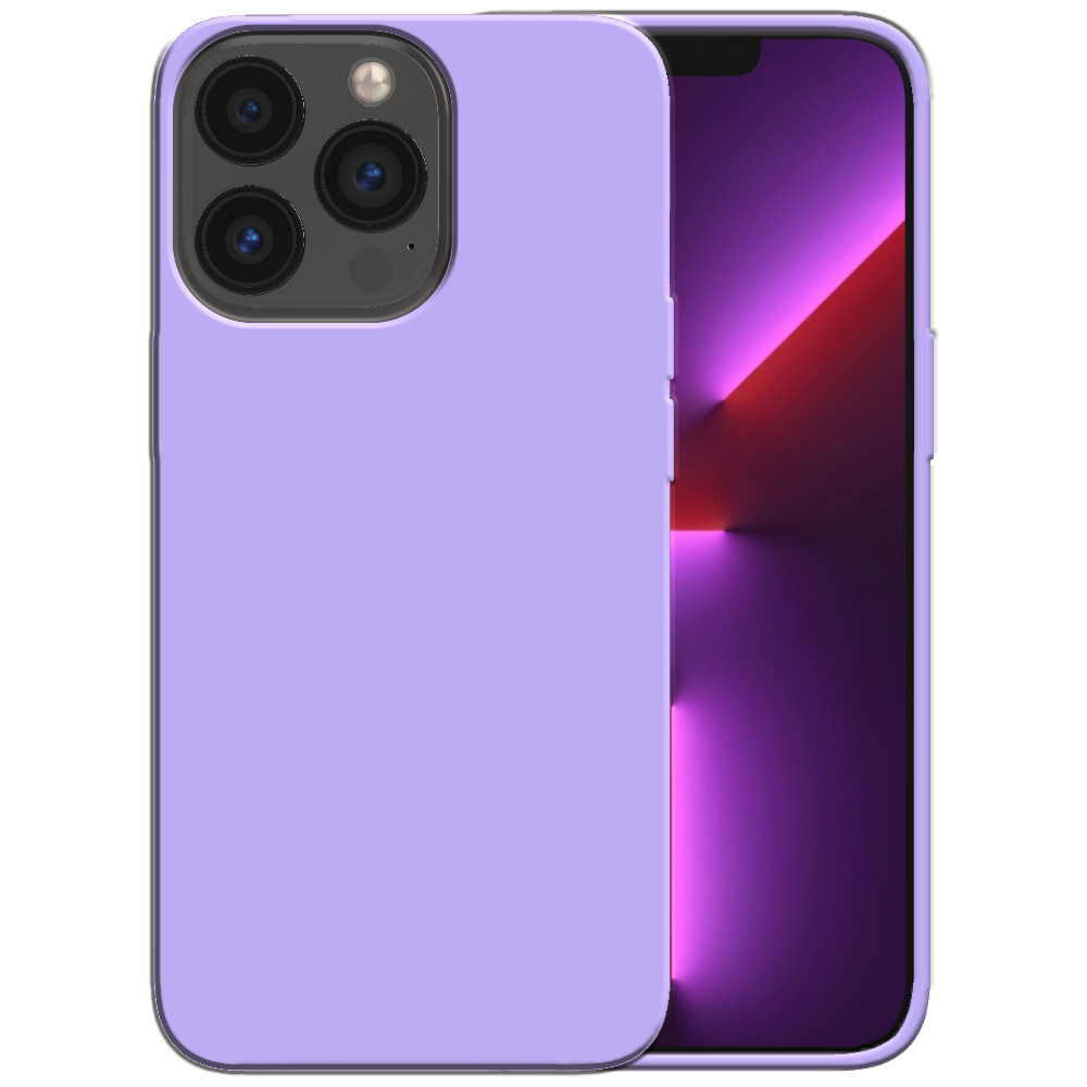 Siliconen hoesje voor iPhone 13 Pro case
  met zachte binnenkant - Paars