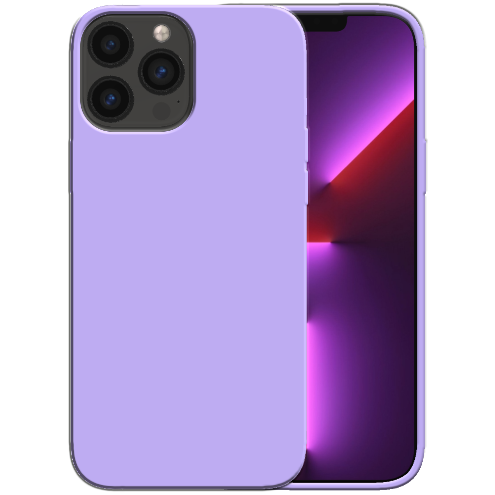 Siliconen hoesje voor iPhone 13 Pro Max
  case met zachte binnenkant - Paars