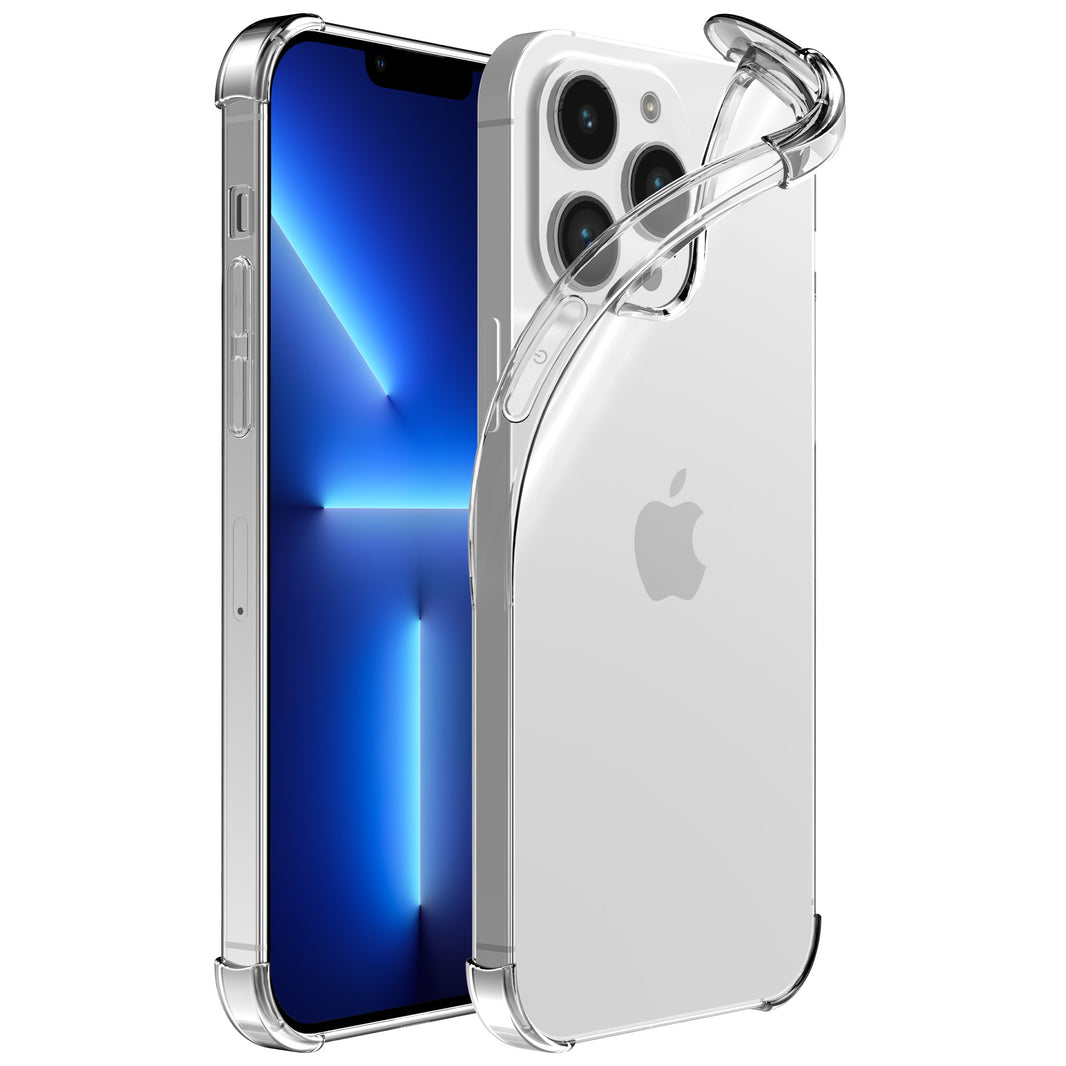 Telefoonhoesje Geschikt voor iPhone 13 Pro transparant hoesje flexibel met stootrand