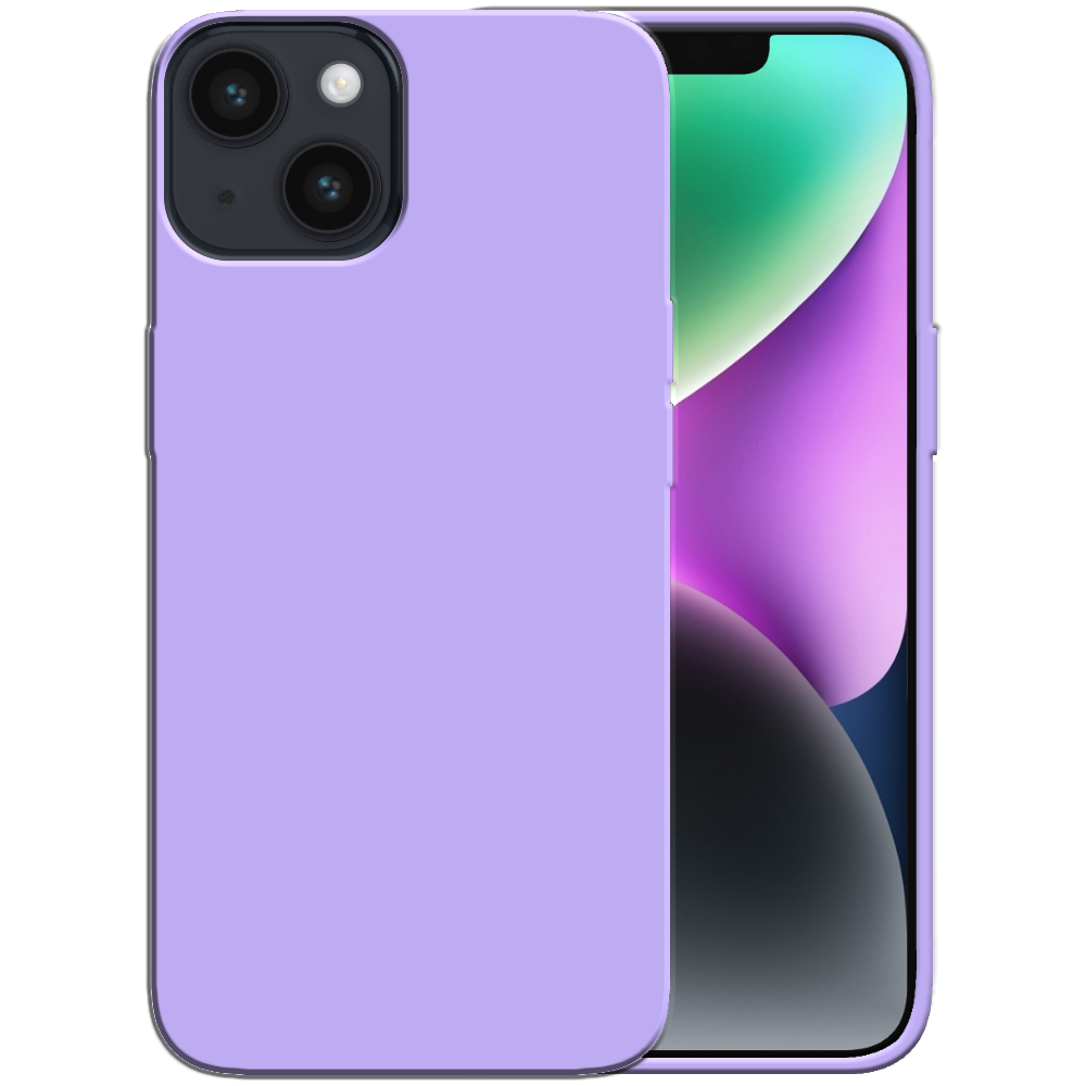 Siliconen hoesje voor iPhone 14 case met
  zachte binnenkant - Paars