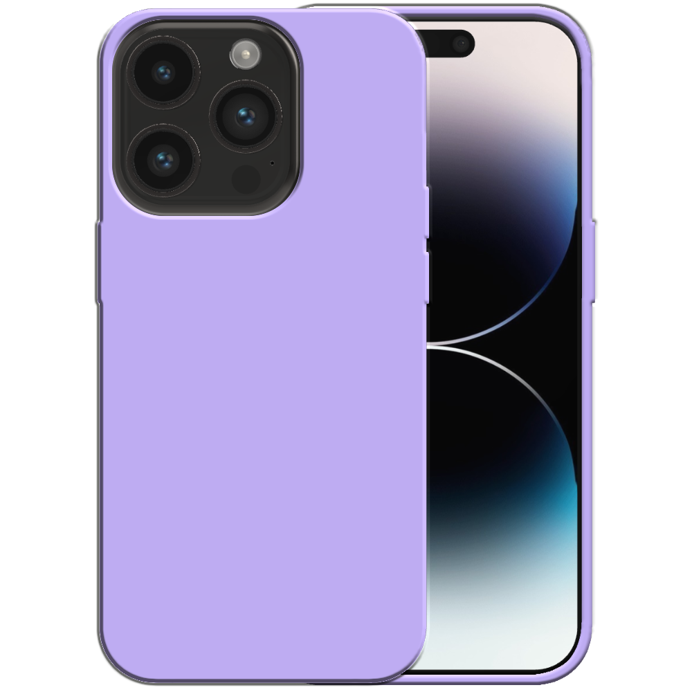 Siliconen hoesje voor iPhone 14 Pro case  met zachte binnenkant - Paars