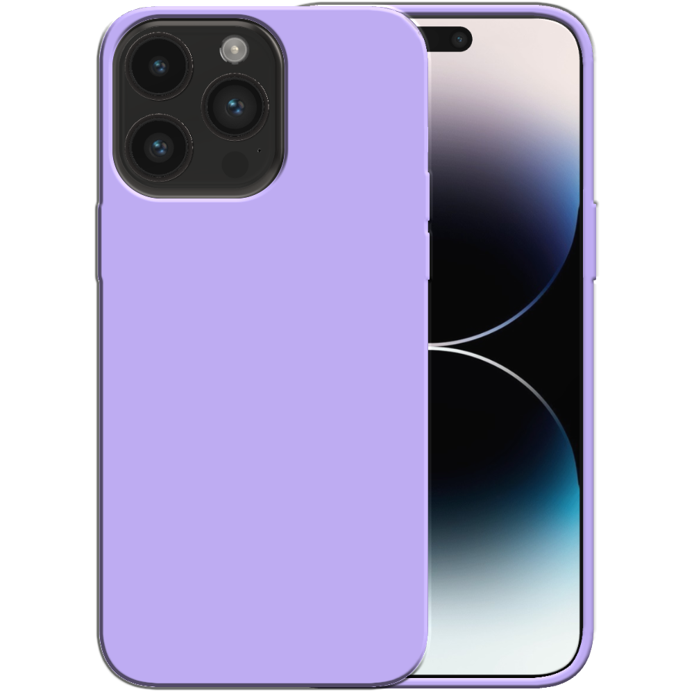 Siliconen hoesje voor iPhone 14 Pro Max  case met zachte binnenkant - Paars