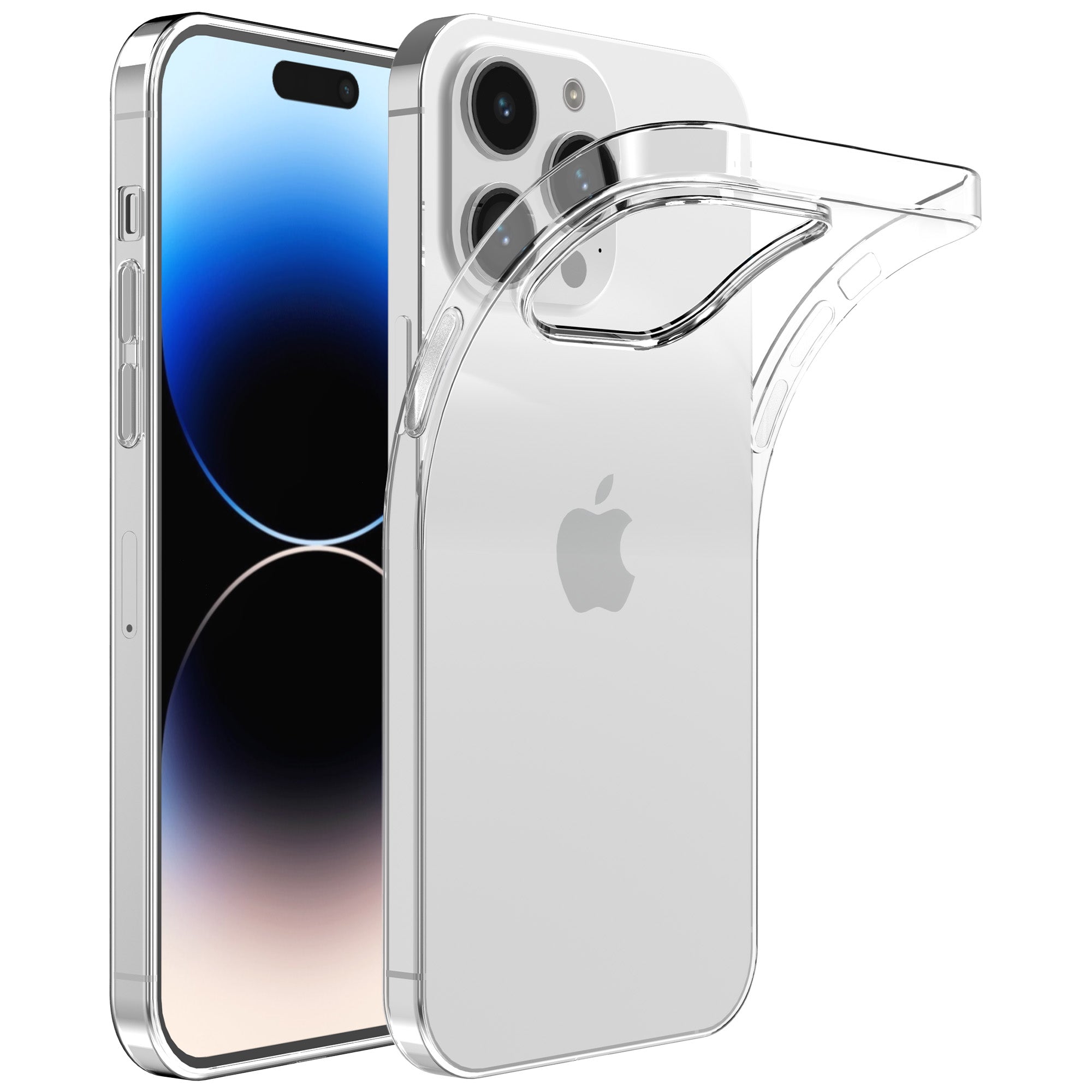 Telefoonhoesje Geschikt voor
  iPhone 14 Pro Transparant Siliconen - Doorzichtig Clear Case Back Cover