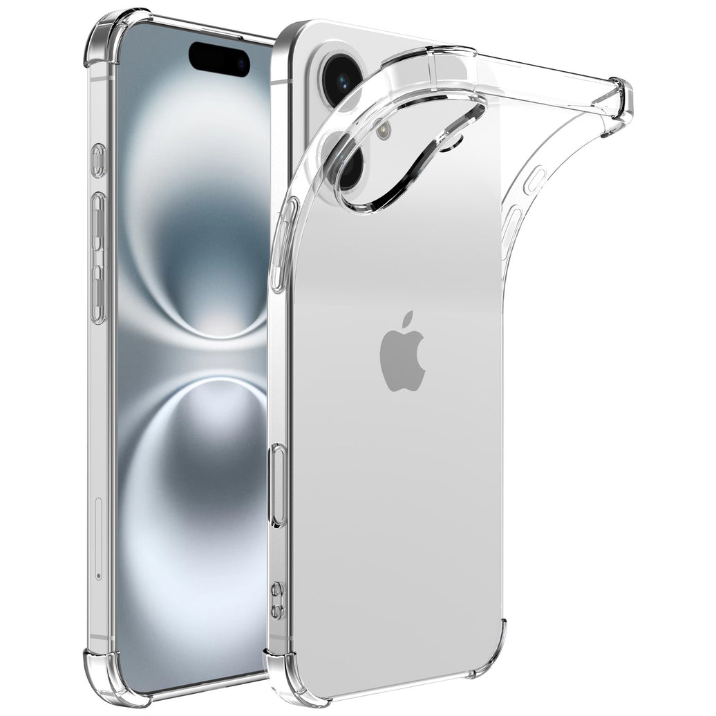 Telefoonhoesje Geschikt voor
  iPhone 16 Plus Transparant Schokbestendig - Shockproof Backcover TPU
  siliconen Hoesje met Stootrand
