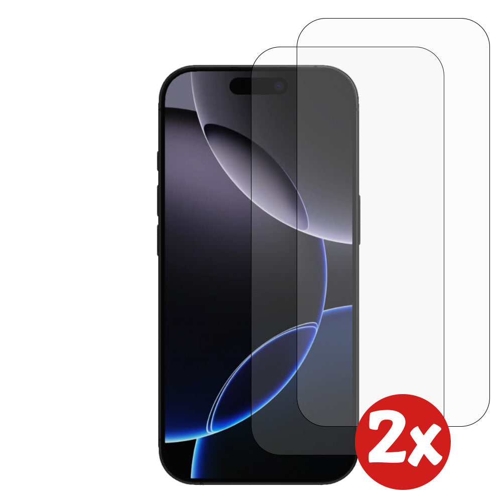 Screenprotector Geschikt voor iPhone 16
  Pro - Beschermglas van Gehard Glas voor iPhone 16 Pro - Tempered Glass
  Screenprotector for iPhone 16 Pro - 0,3mm Dun - 2 Pack