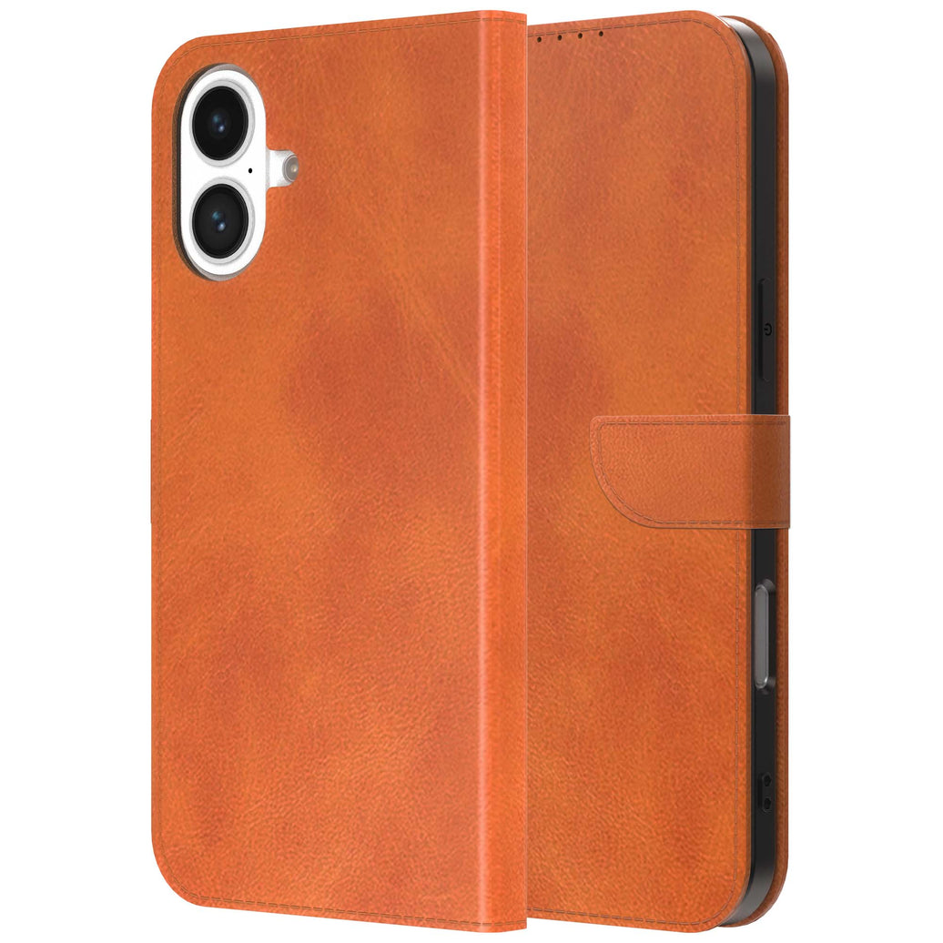 Geschikt
  voor iPhone 17 Telefoonhoesje Kunstleer met Magnetisch lipje en Pasjeshouder
  Book Case met Klepje - Walletcase with Cardslot - Bruin - Smartphonica
