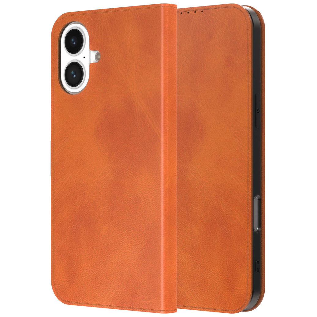 Geschikt
  voor iPhone 17 Telefoonhoesje Kunstleer met Magnetische sluiting en
  Pasjeshouder Bookcase met Klepje - Walletcase with Cardslot - Bruin -
  Smartphonica