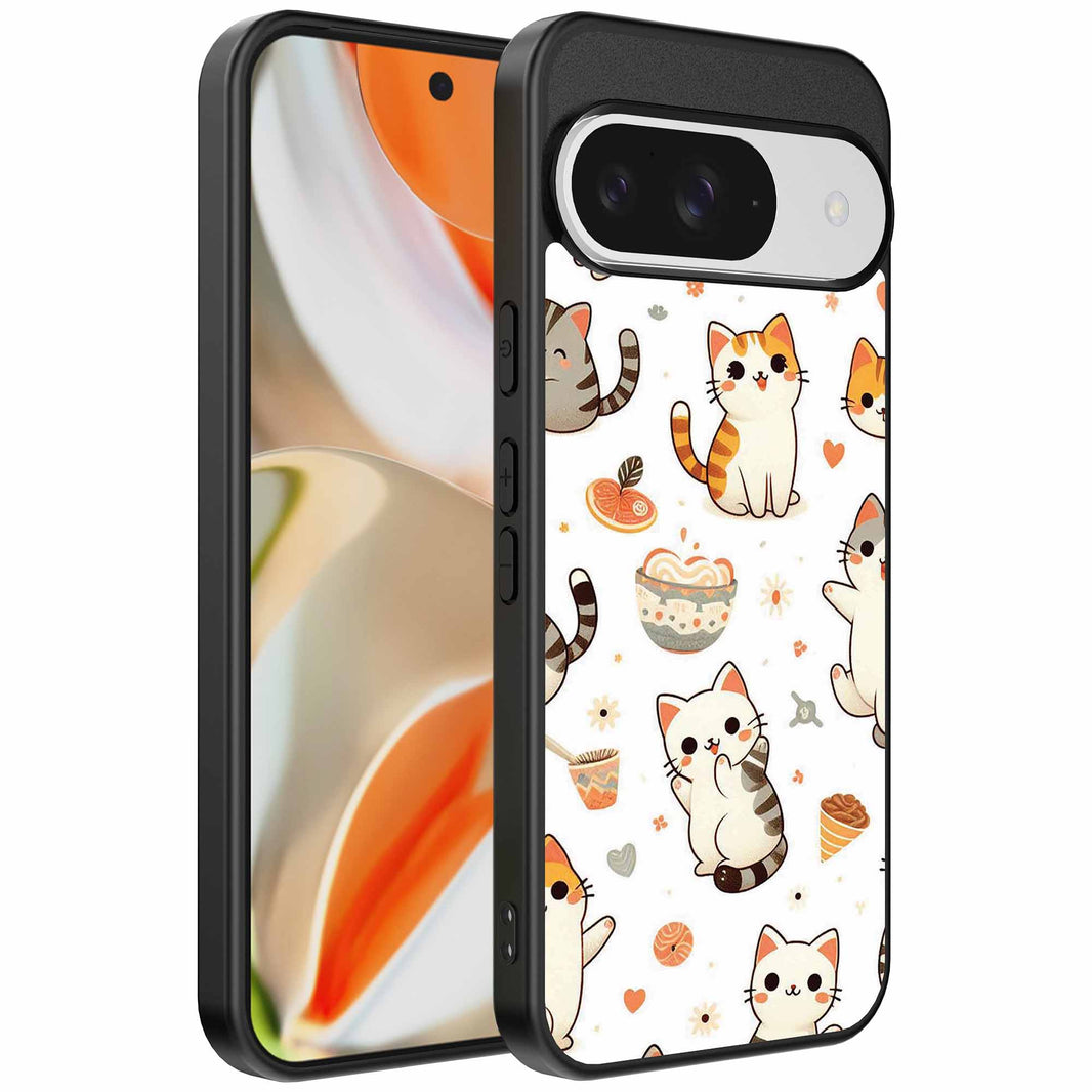 Geschikt voor
  Google Pixel 9 Pro XL Telefoonhoesje met katten opdruk - TPU backcover case
  cat design - Smartphonica