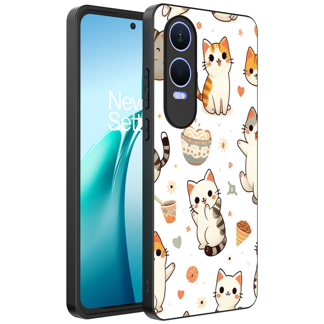 Telefoonhoesje
  Geschikt voor OnePlus Nord CE 4 Lite met katten opdruk - TPU backcover case
  cat design