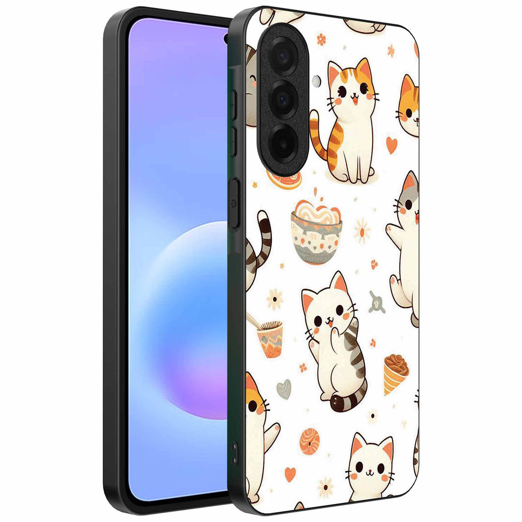 Geschikt voor
  Samsung Galaxy A57 Telefoonhoesje met katten opdruk - TPU backcover case cat
  design - Smartphonica