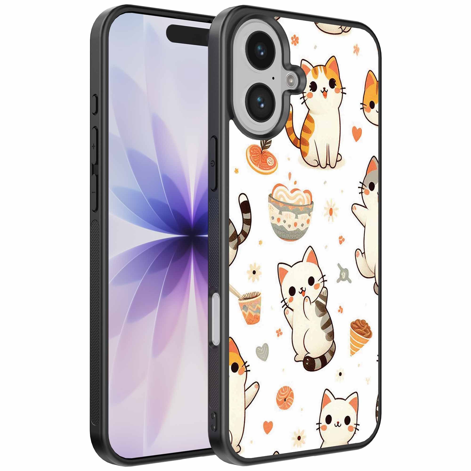 Geschikt voor
  iPhone 17 Telefoonhoesje met katten opdruk - TPU backcover case cat design -
  Smartphonica
