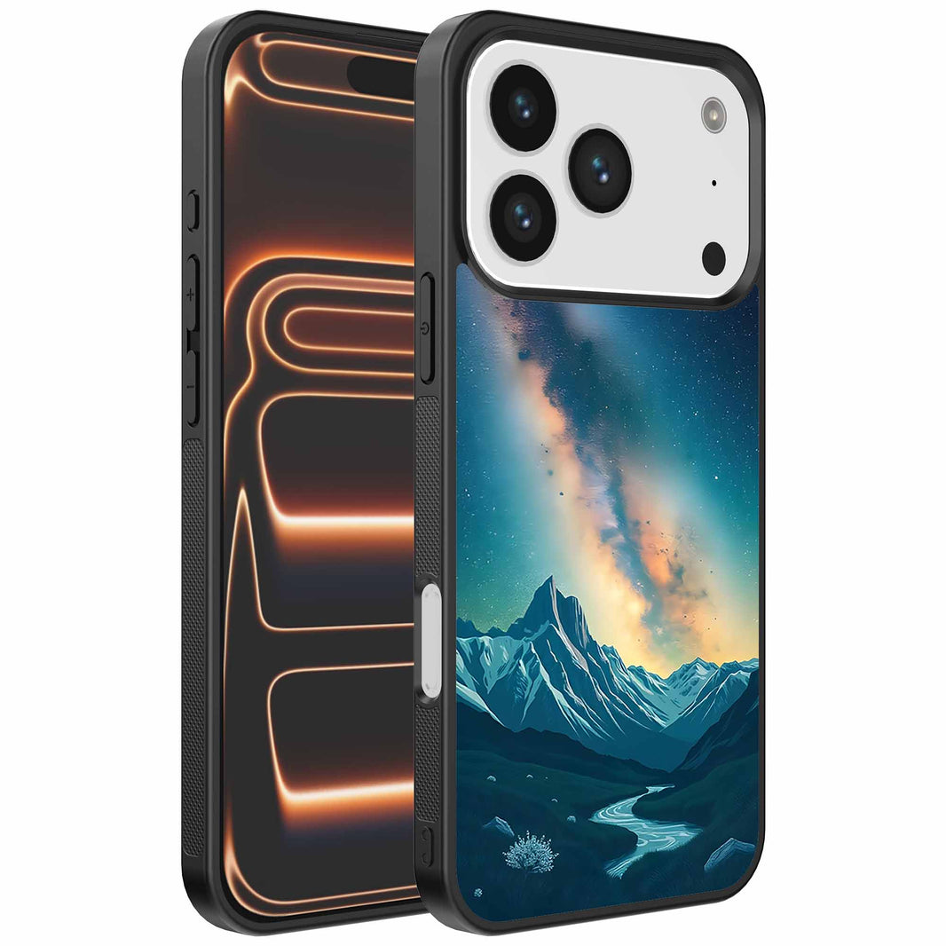 Geschikt voor
  iPhone 17 Pro Max Telefoonhoesje met Sterrenhemel Opdruk - TPU Backcover Case
  With Space And Milkyway Design - Smartphonica