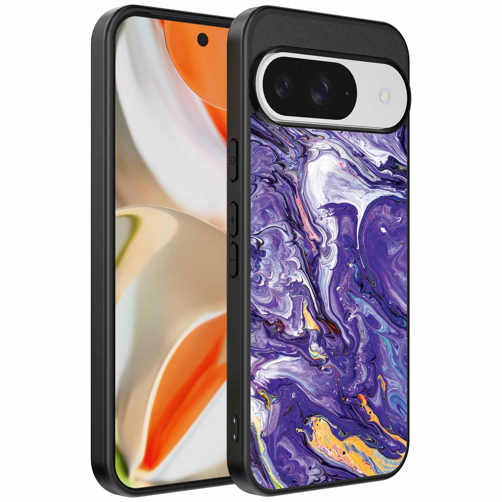 Geschikt voor
  Google Pixel 9 Pro XL Telefoonhoesje met Paars Goud Marmer Opdruk - TPU
  Backcover Case Purple Gold Marble Design - Paars Goud - Smartphonica