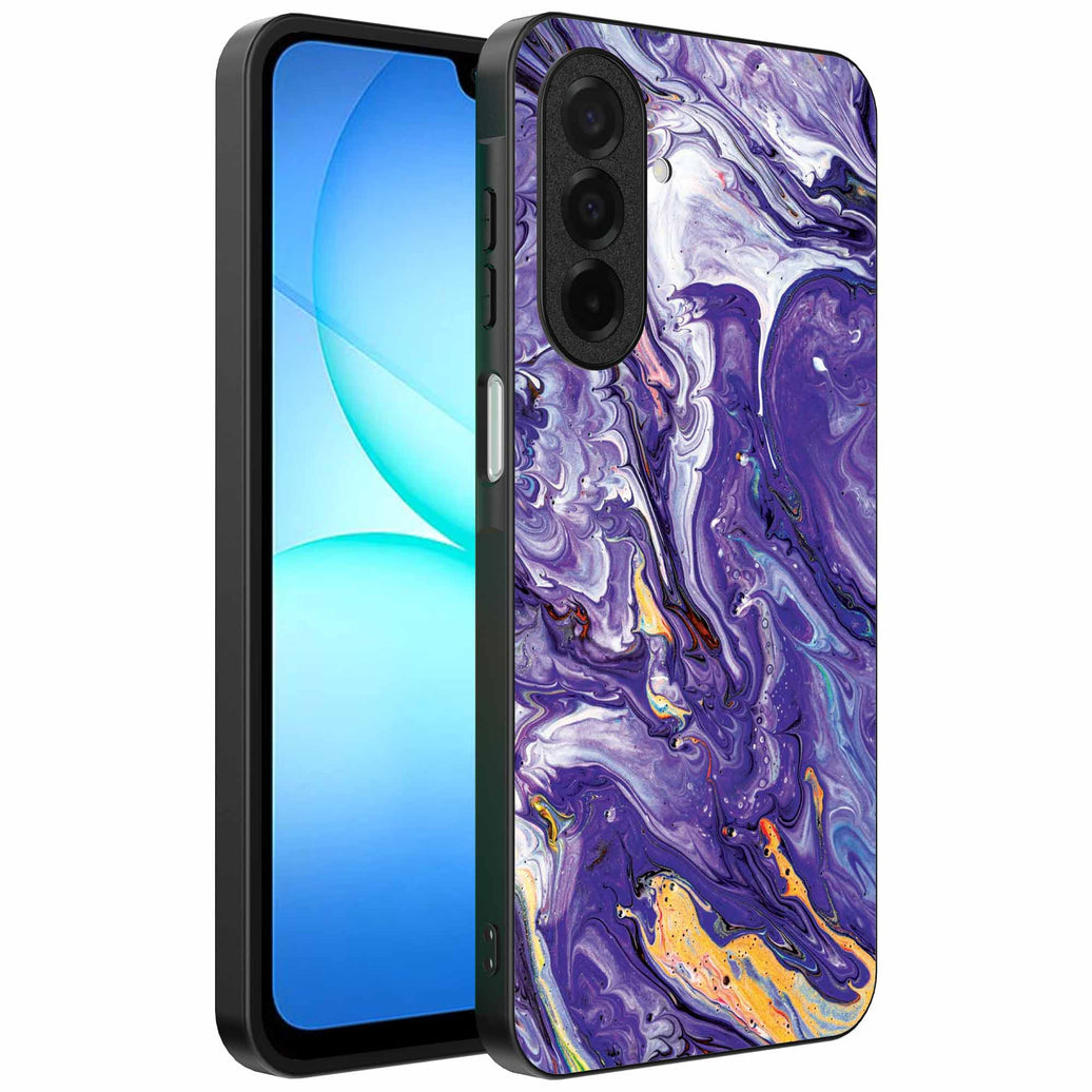 Geschikt voor
  Samsung Galaxy A17 Telefoonhoesje met Paars Goud Marmer Opdruk - TPU
  Backcover Case Purple Gold Marble Design - Paars Goud - Smartphonica