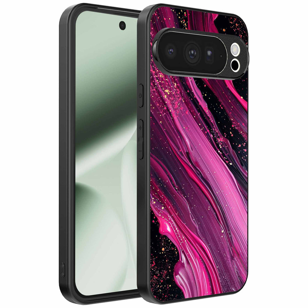 Geschikt voor Google Pixel 10 Pro XL
  Telefoonhoesje met marmer opdruk - TPU backcover case marble design - Paars
  Roze - Smartphonica
