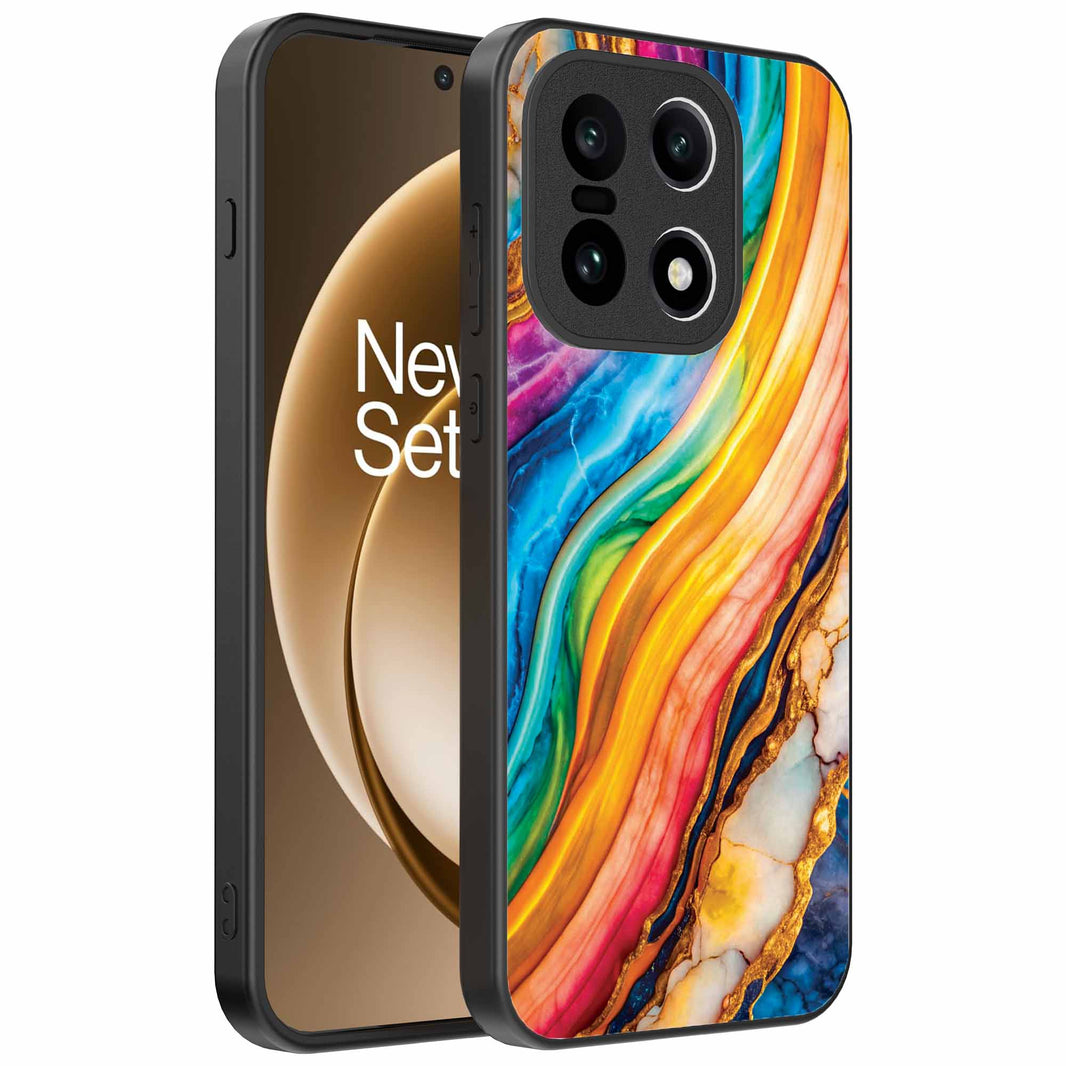 Geschikt voor
  OnePlus 15 Telefoonhoesje met Regenboog Goud Marmer Opdruk - TPU Backcover
  Case Rainbow Gold Marble Design - Smartphonica
