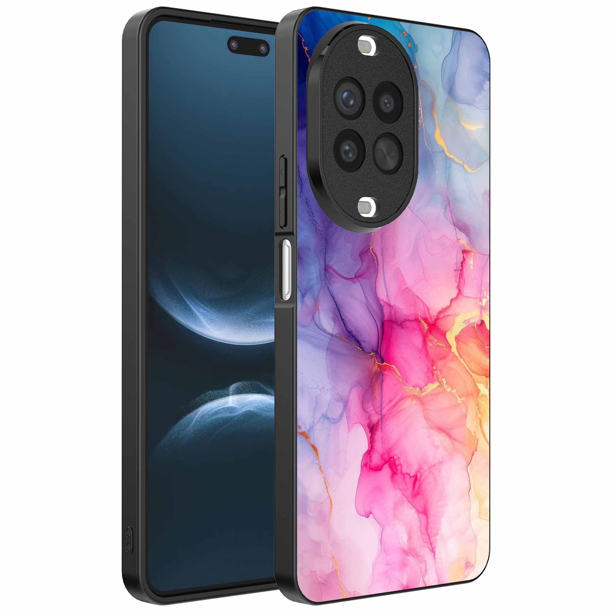 Geschikt voor
  Huawei Nova 14 Pro Telefoonhoesje met marmeropdruk - TPU backcover case
  marble design - Regenboog - Smartphonica